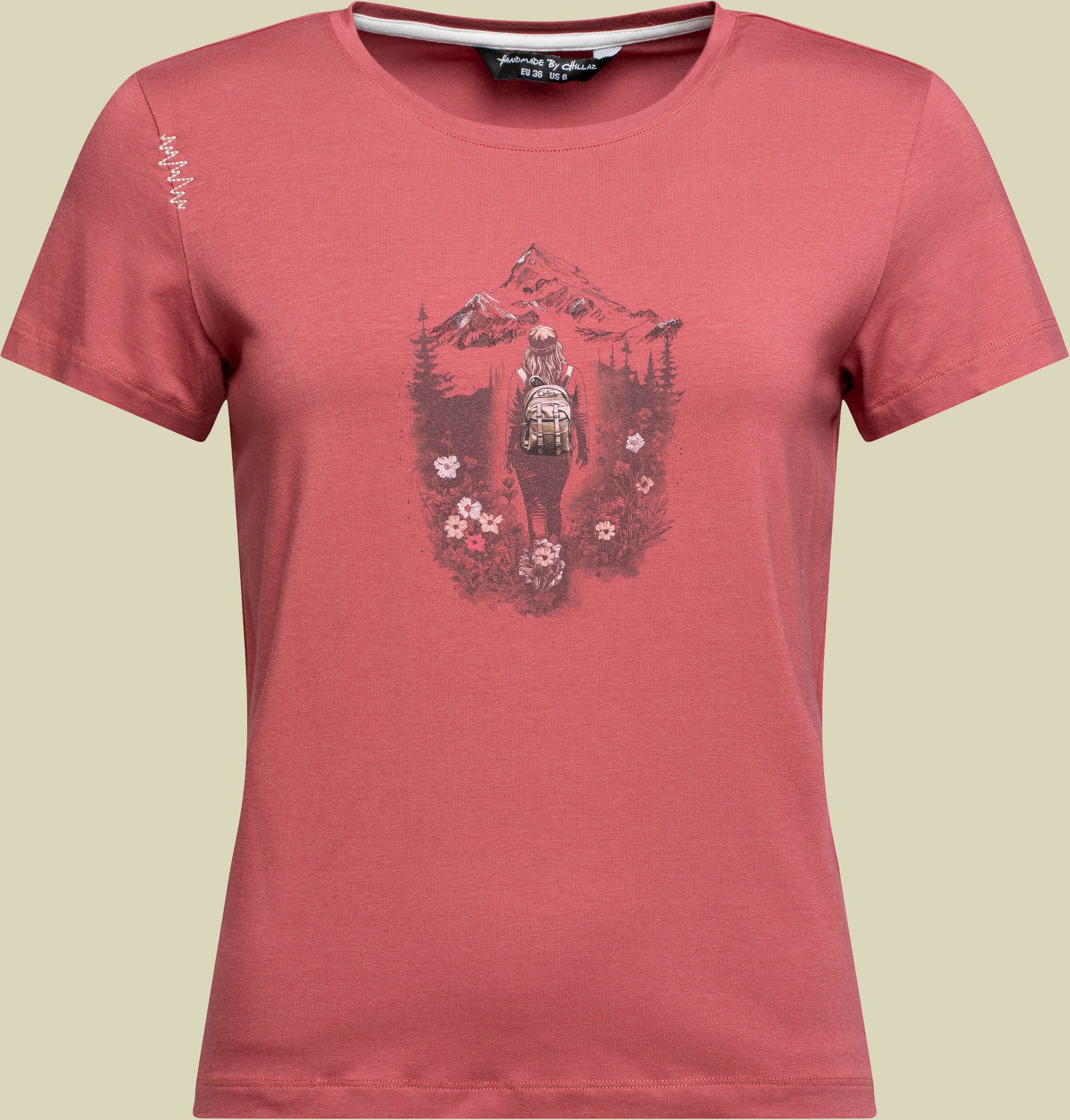 Iseo Mountain Paradise T-Shirt Women 40 rot - red