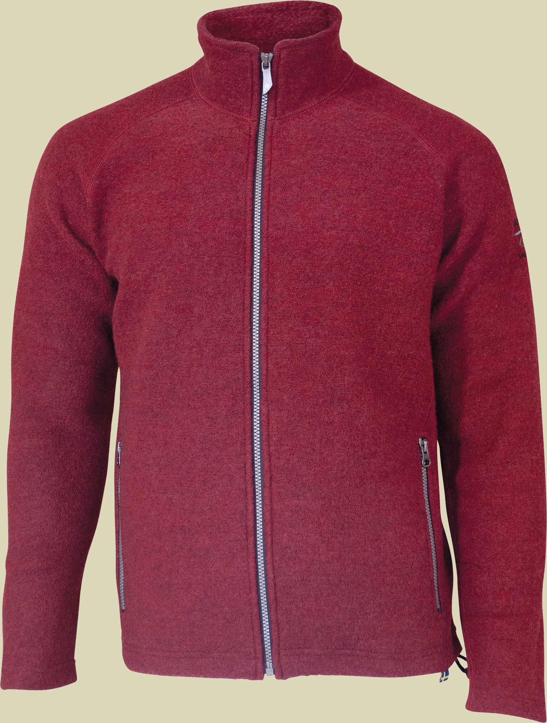 Danny Full Zip Men rot XL - deep red