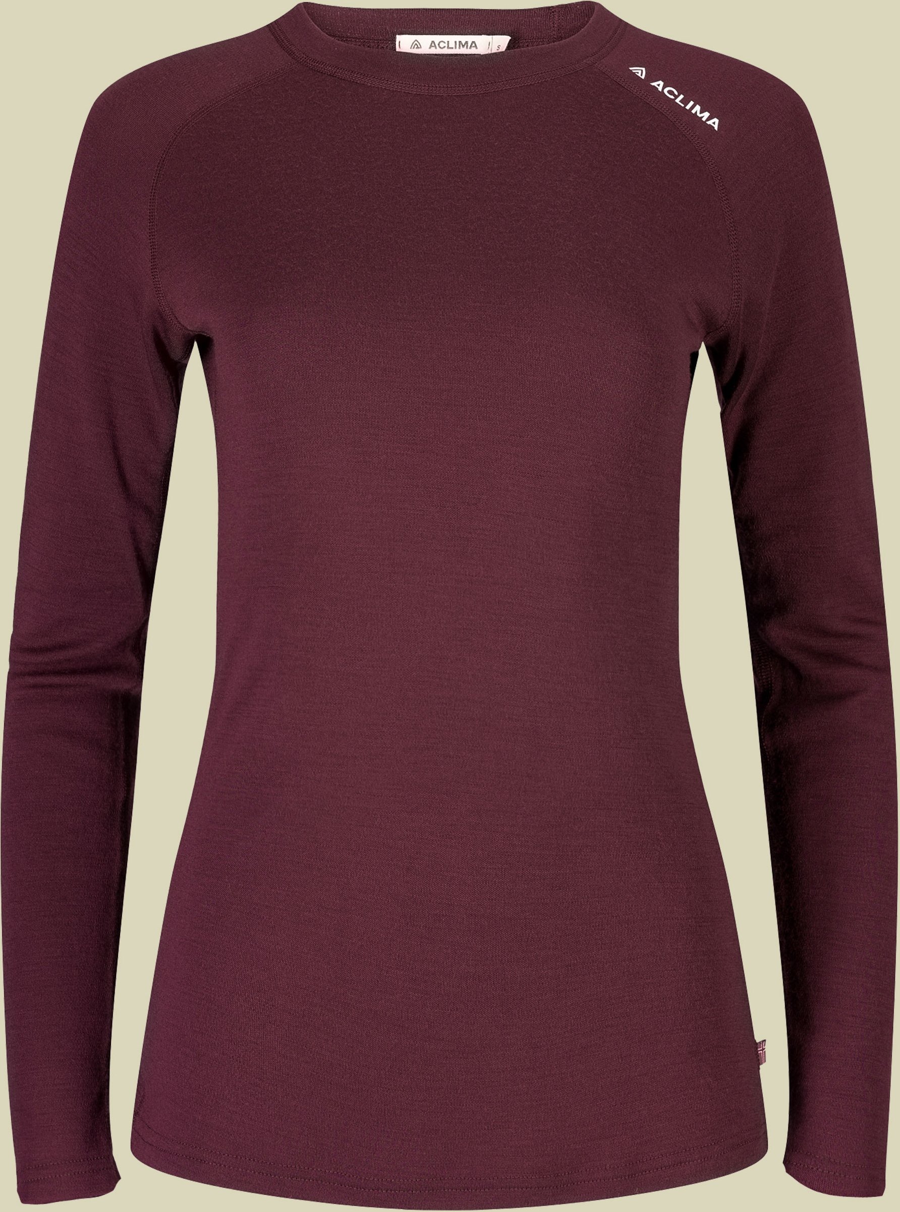 Thumbnail - WarmWool Crew Neck Woman lila M - fig