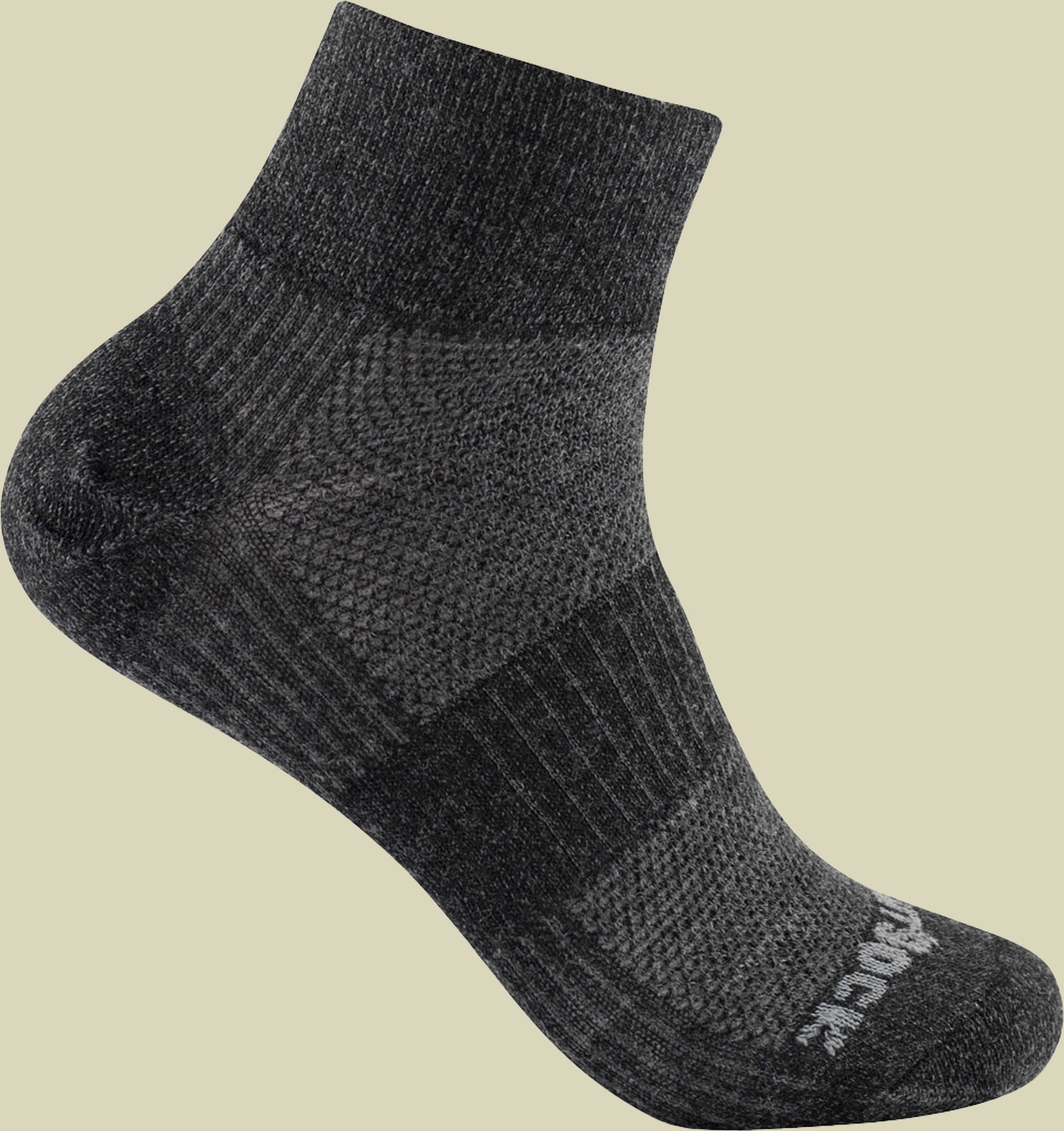 Merino Coolmesh II Quarter Größe 37,5-41 (M) Farbe grey black matt