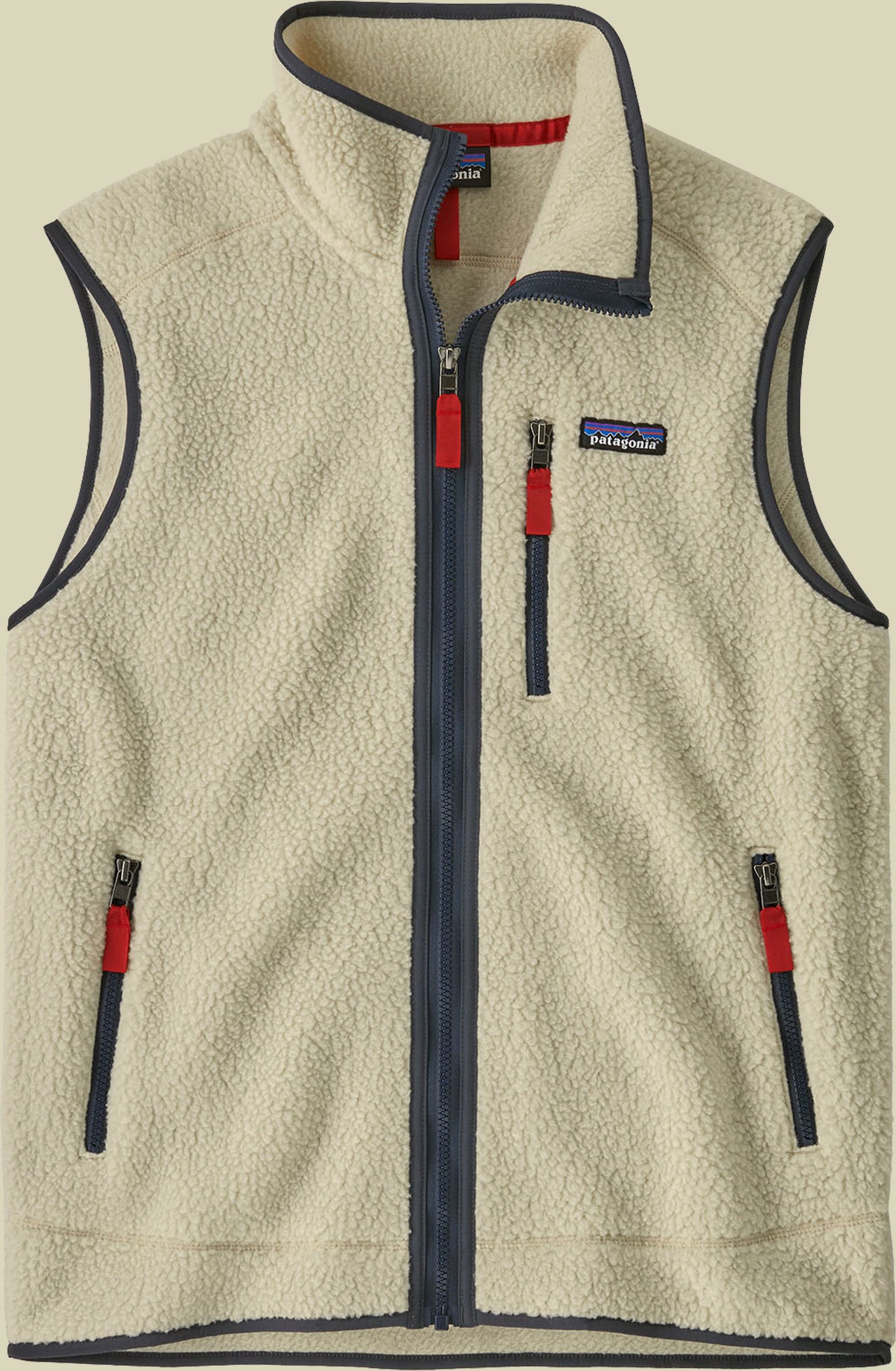 Retro Pile Vest Men mehrfarbig M - pelican w/smolder blue
