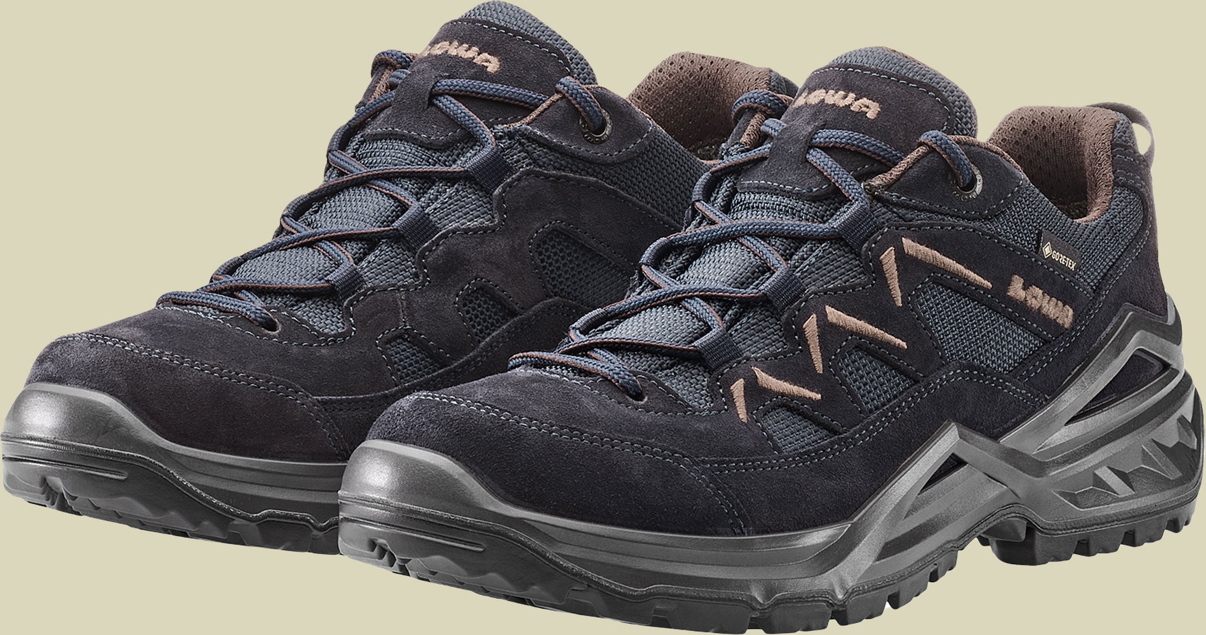 Sirkos EVO GTX Lo Men UK 9,5 mehrfarbig - navy/braun