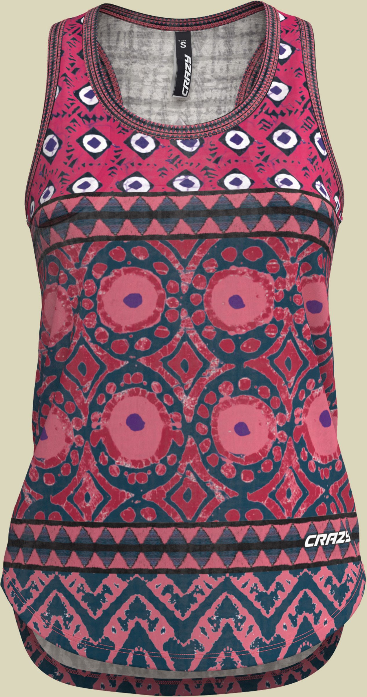 Top After Women XL mehrfarbig - Farbe shibori