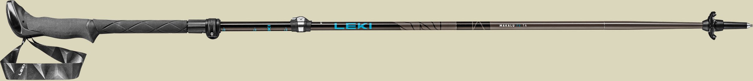 Makalu FX TA Länge 110 - 130 cm Farbe petrol - black - silvergray