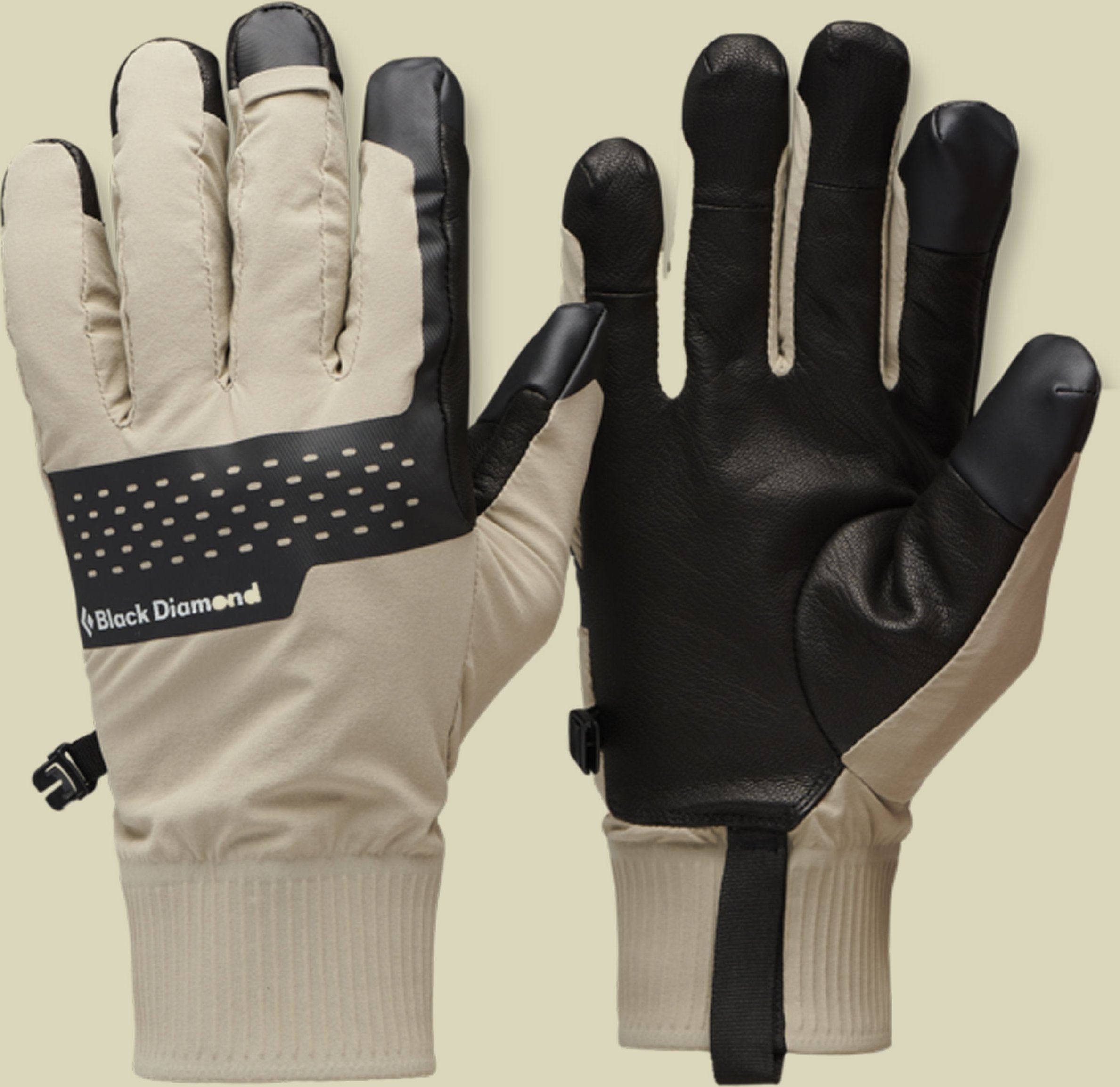 Alpine Softshell Gloves M grau - moonstone