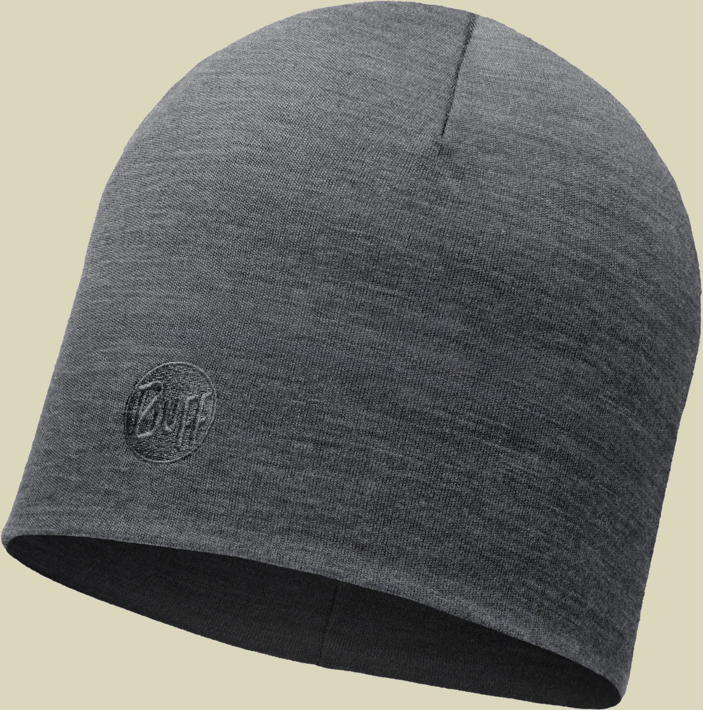 Heavyweight Merino Wool Hat one size Farbe loose solid grey