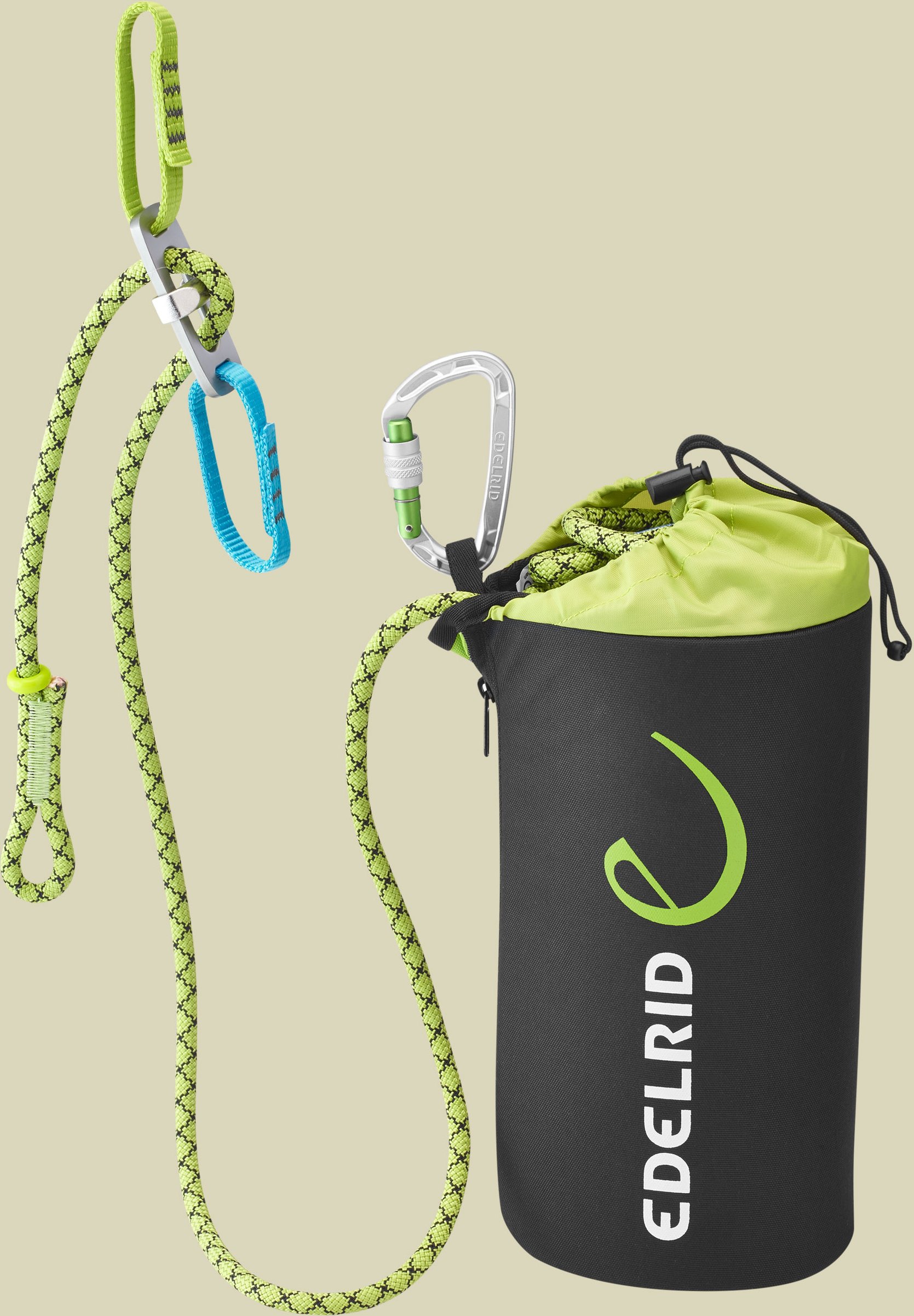 Via Ferrata Belay Kit II 25m Set: Sicherungsplatte und Sicherungsseil