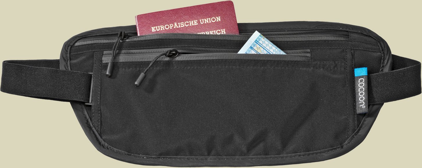 Secret Waist Wallet Silk black one size