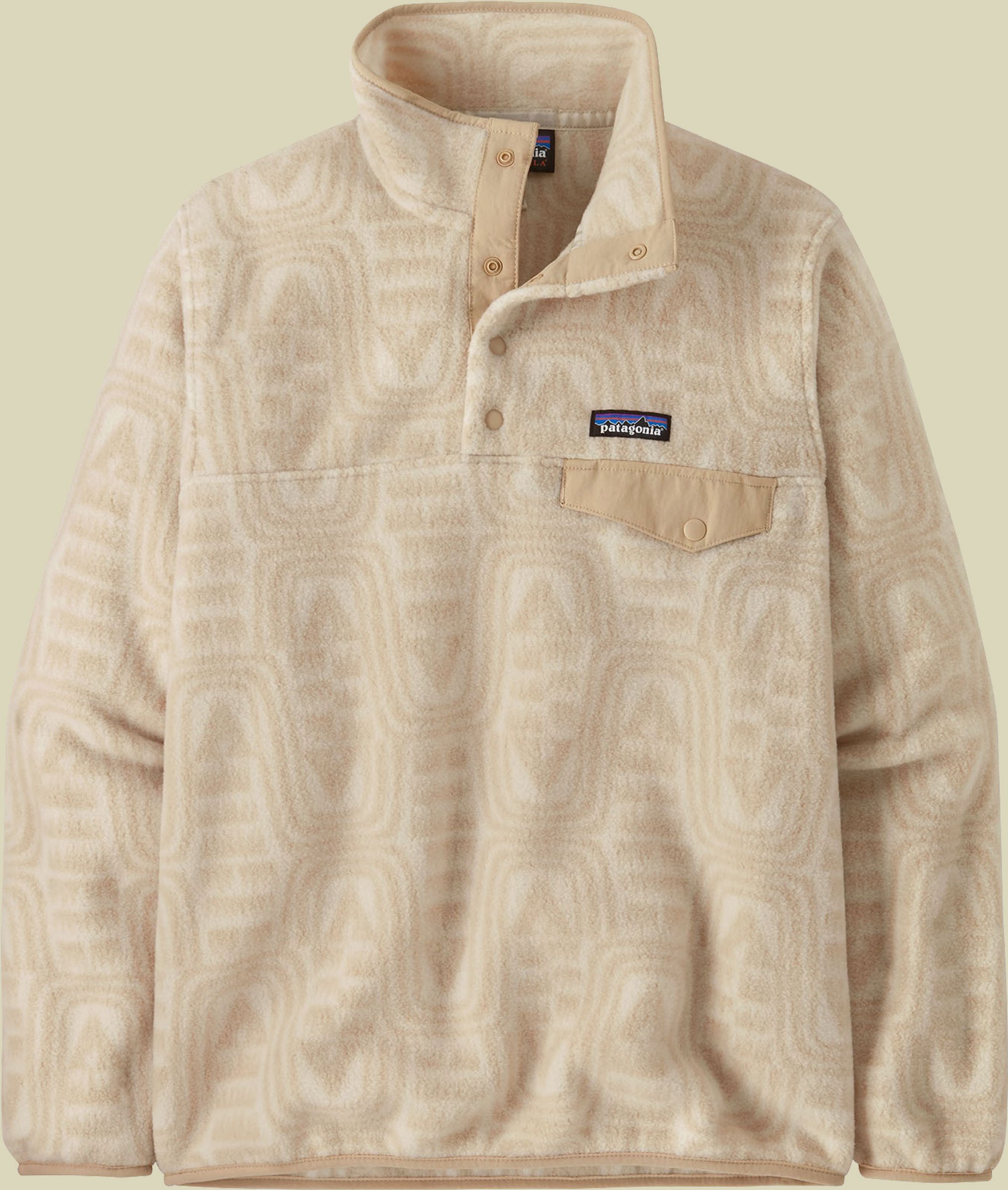 Lightweight Synch Snap-T Pullover Women beige M - flow:dyno white