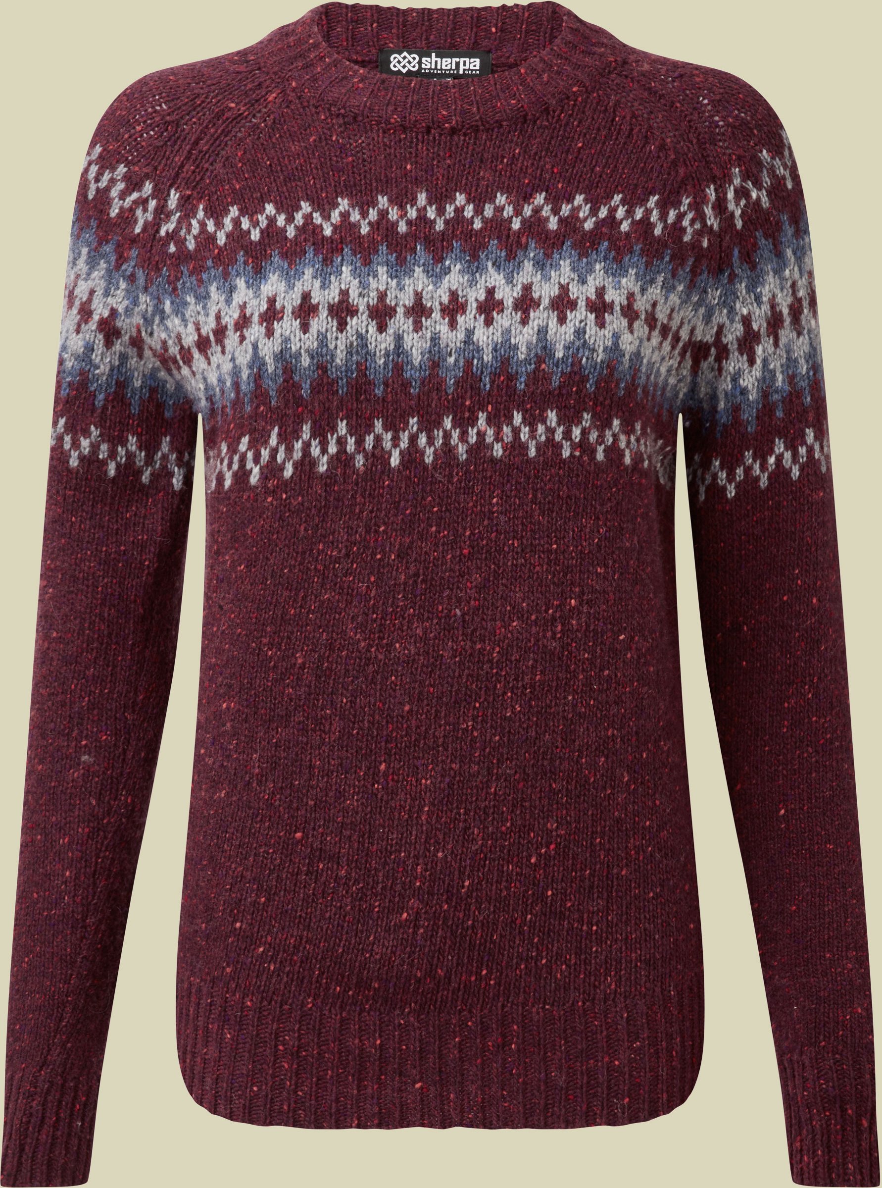 Dumji Crew Sweater Women Größe XS Farbe beet red