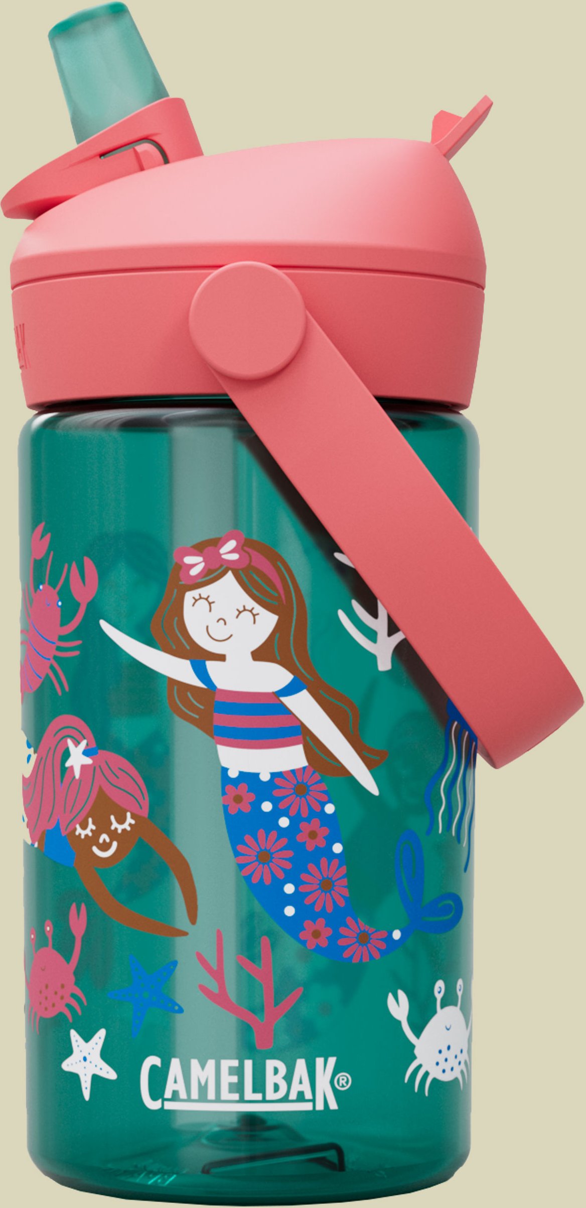 Thrive Flip Straw Kids 0,4 L mehrfarbig pink - mermaid friends