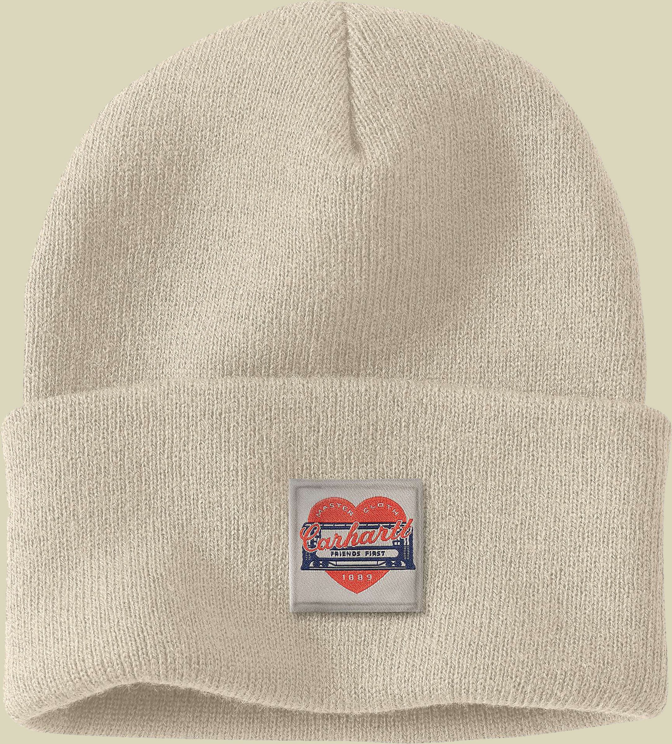 Knit Heart Patch Beanie one size grau - oat milk