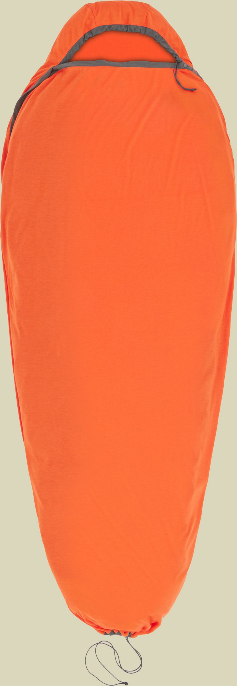 Reactor Extreme Sleeping Bag Liner - Mummy w/ Drawcord orange Standard - spicy orange