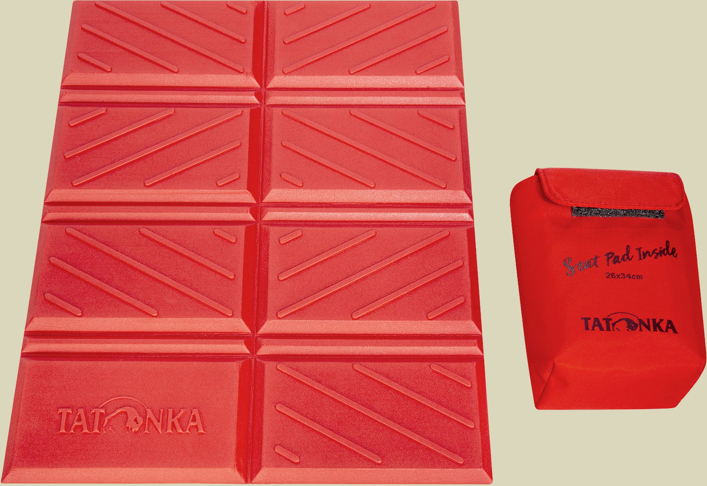 Thumbnail - Foldable Seat Mat 26x34 Größe 26 x 34 cm Farbe red