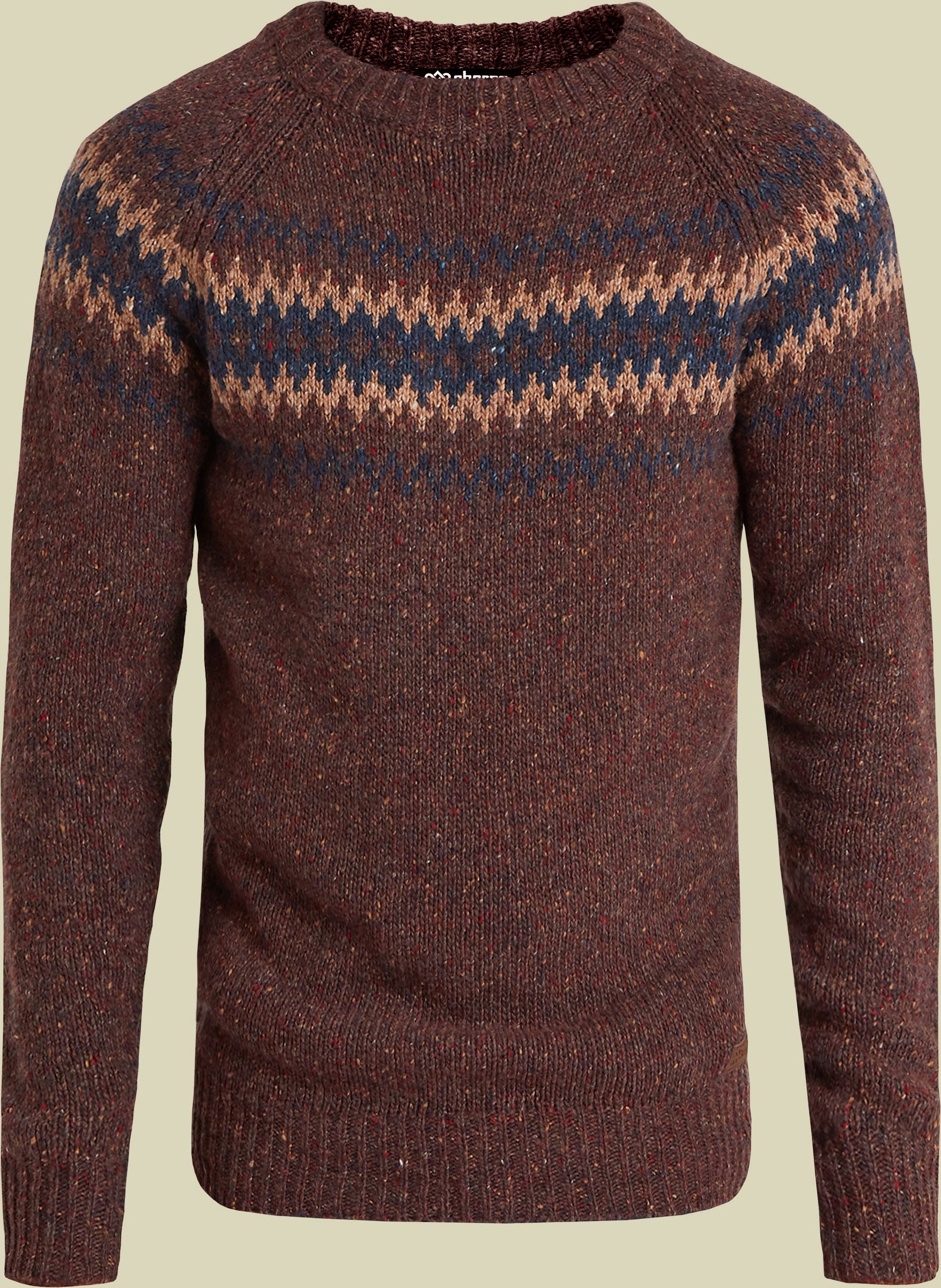 Dumji Crew Sweater Men braun3 M - Farbe bark