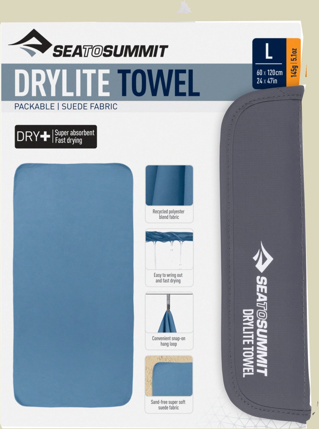 Drylite Towel Größe L Farbe moonlight