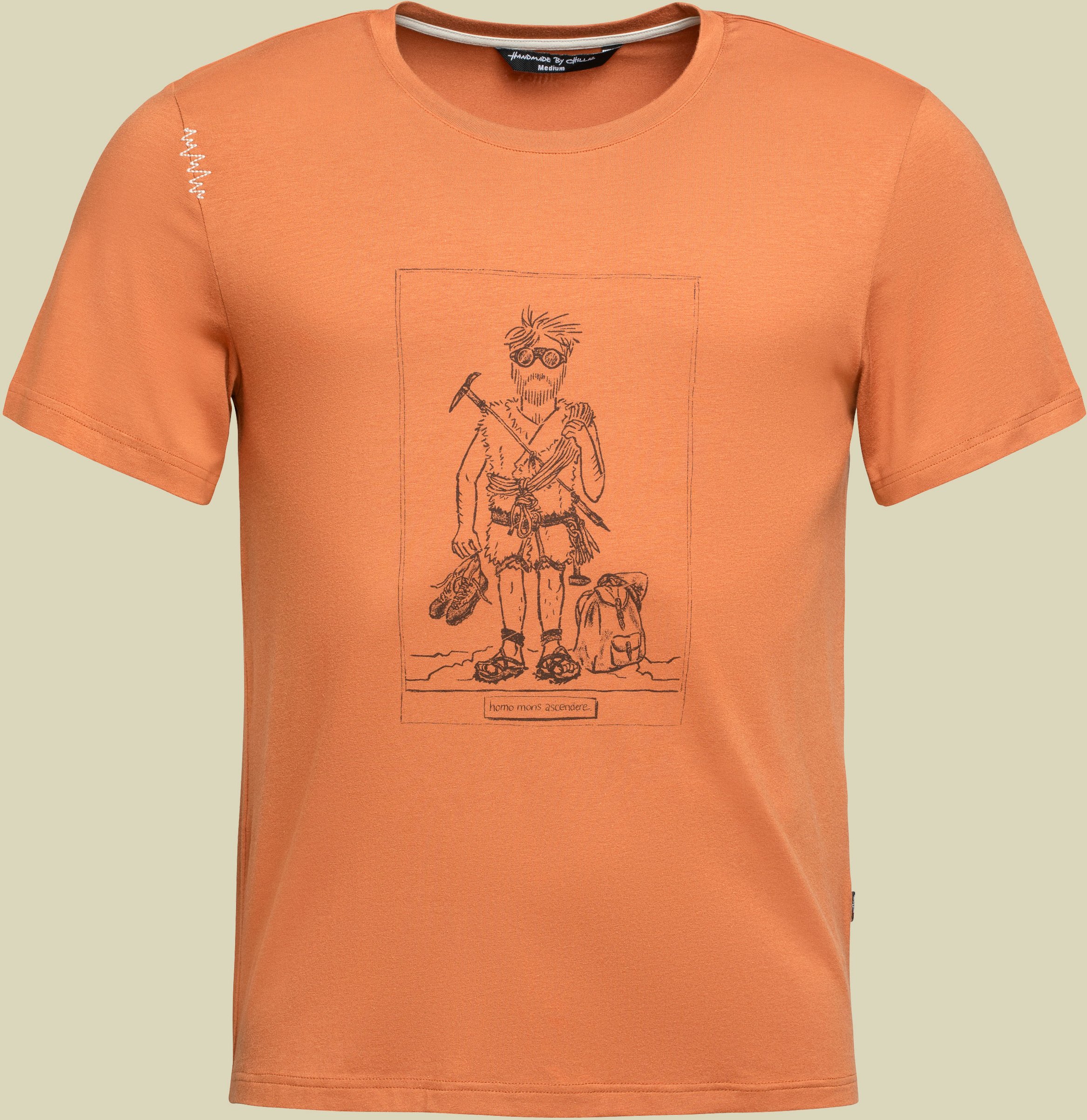 Homo Mons Ascendere T-Shirt Men XL orange - orange brown
