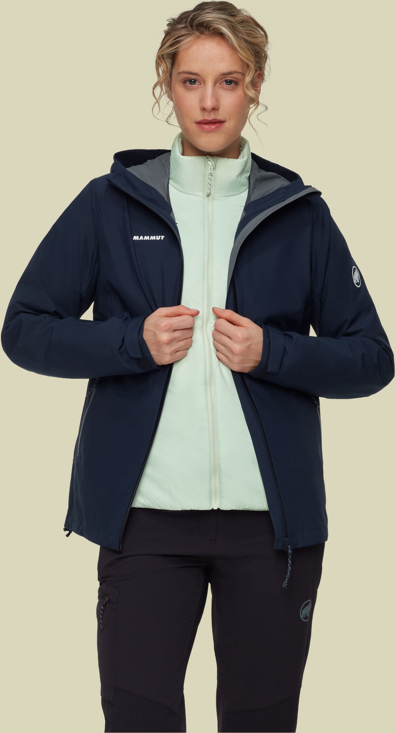 Alto Light 3 in 1 HS Hooded Jacket Women L blau - marine-silver sage