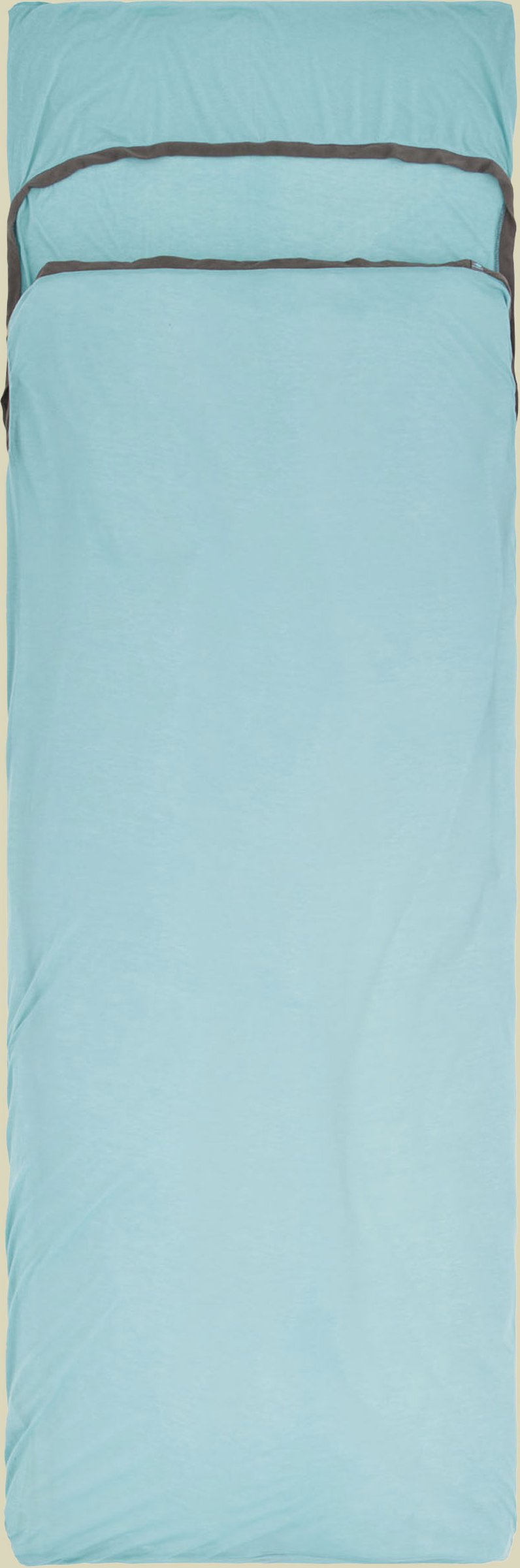 Comfort Blend Sleeping Bag Liner rechteckig mit Kopfkissenhülle blau - Rectangular w/ Pillow Sleeve Farbe aqua sea blue
