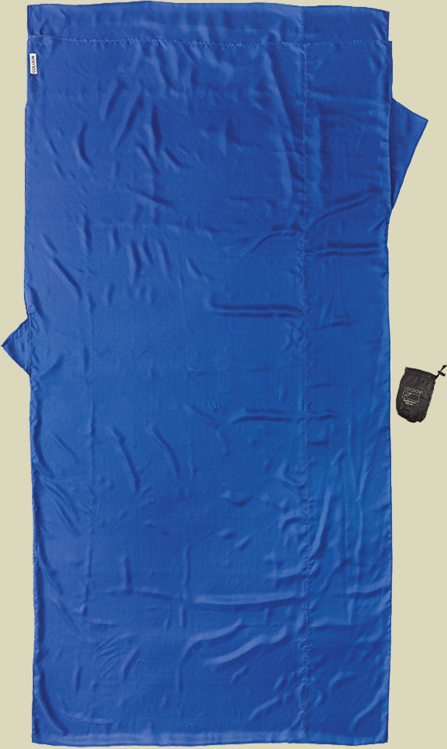 TravelSheet Seide XL Größe 240 x 114 cm Farbe ultramarine blue