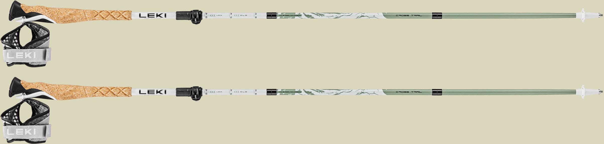 Cross Trail FX Superlite Länge 110 - 130 cm Farbe white - envy - black