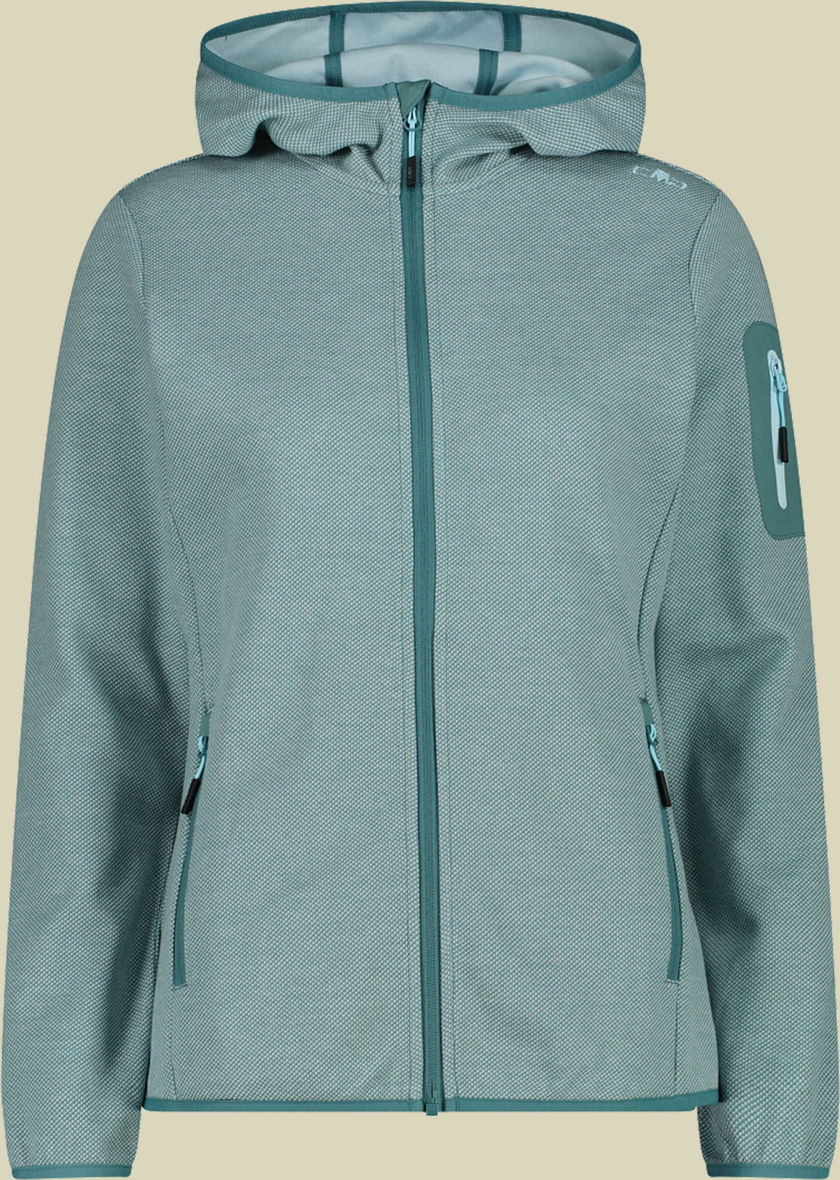 Woman Jacket Fix Hood 34H6376 40 grün - 32ET agave-opale