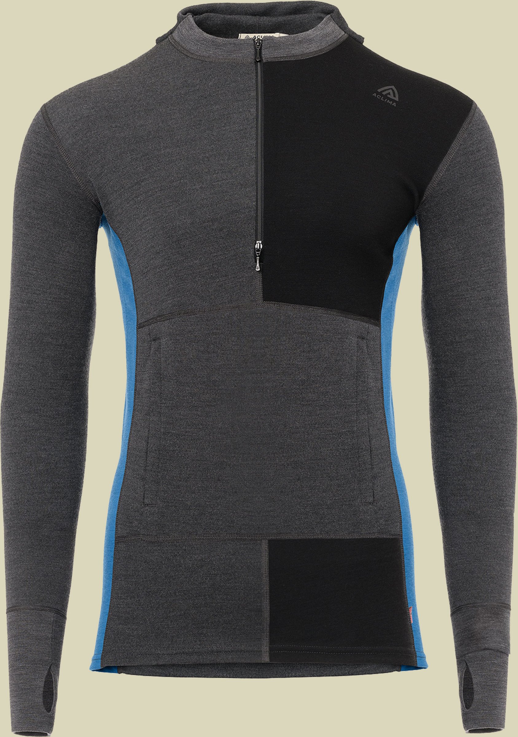 Warmwool Hoodie W.Zip Men Größe L Farbe marengo/jet black/corsair