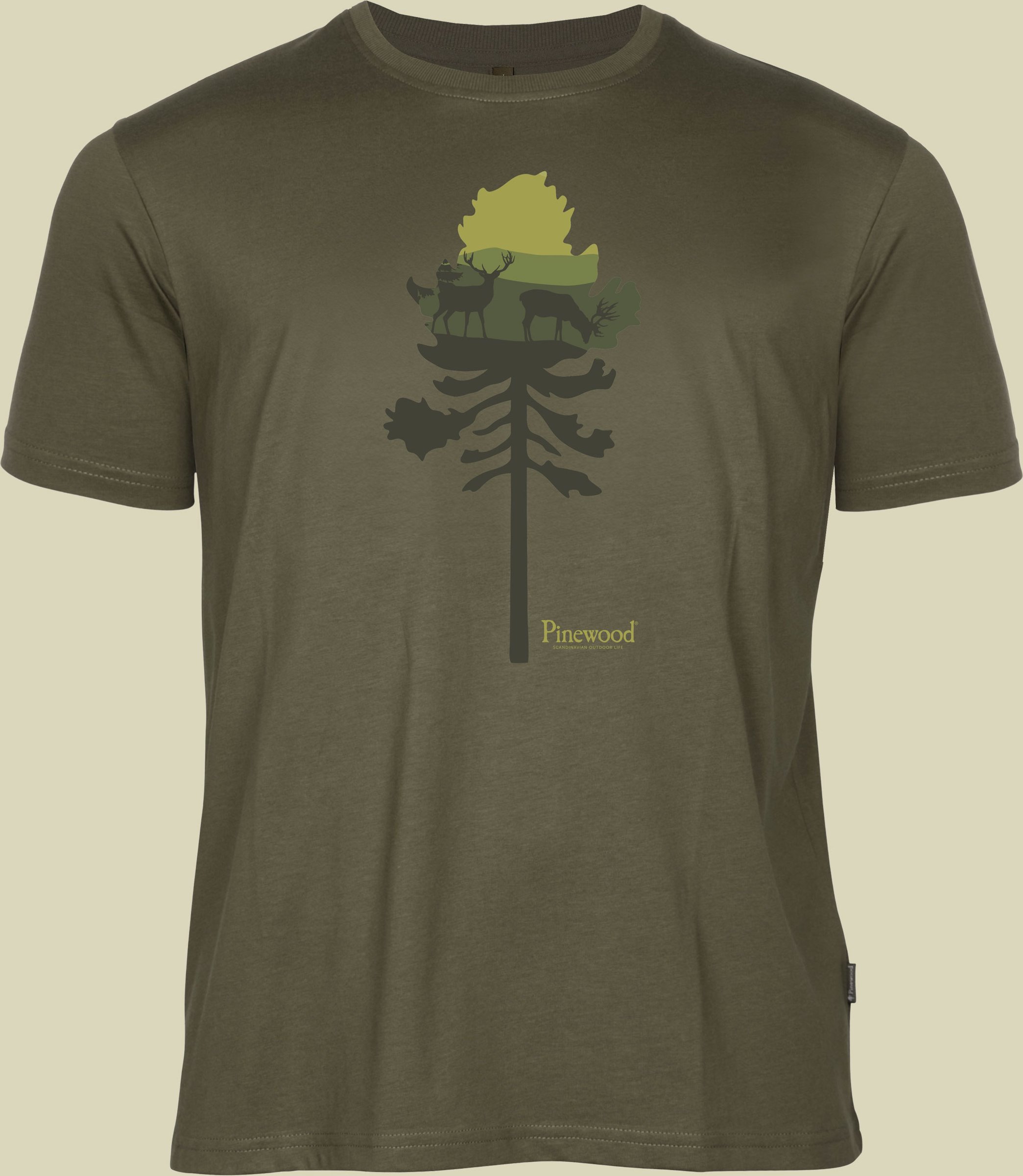 Finnveden Recycled Outdoor T-Shirt Men XXL grün - olive melange pine tree