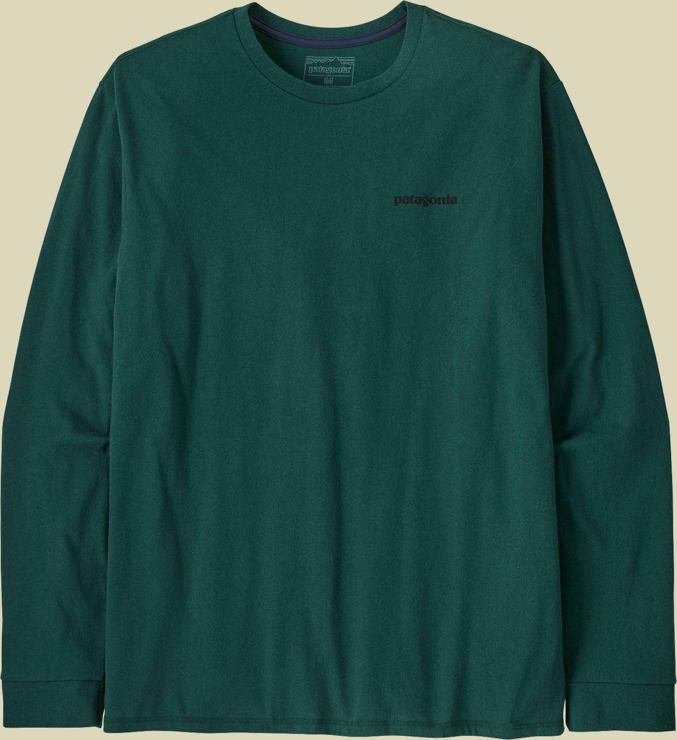 L/S P-6 Logo Responsibili-Tee Men grün III S - cascade green