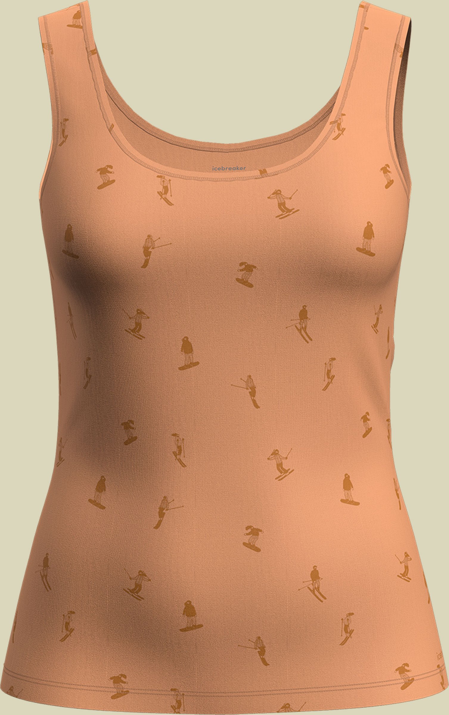 Merino 150 Siren Tank Snow Day Women XL braun - feldspar/AOP