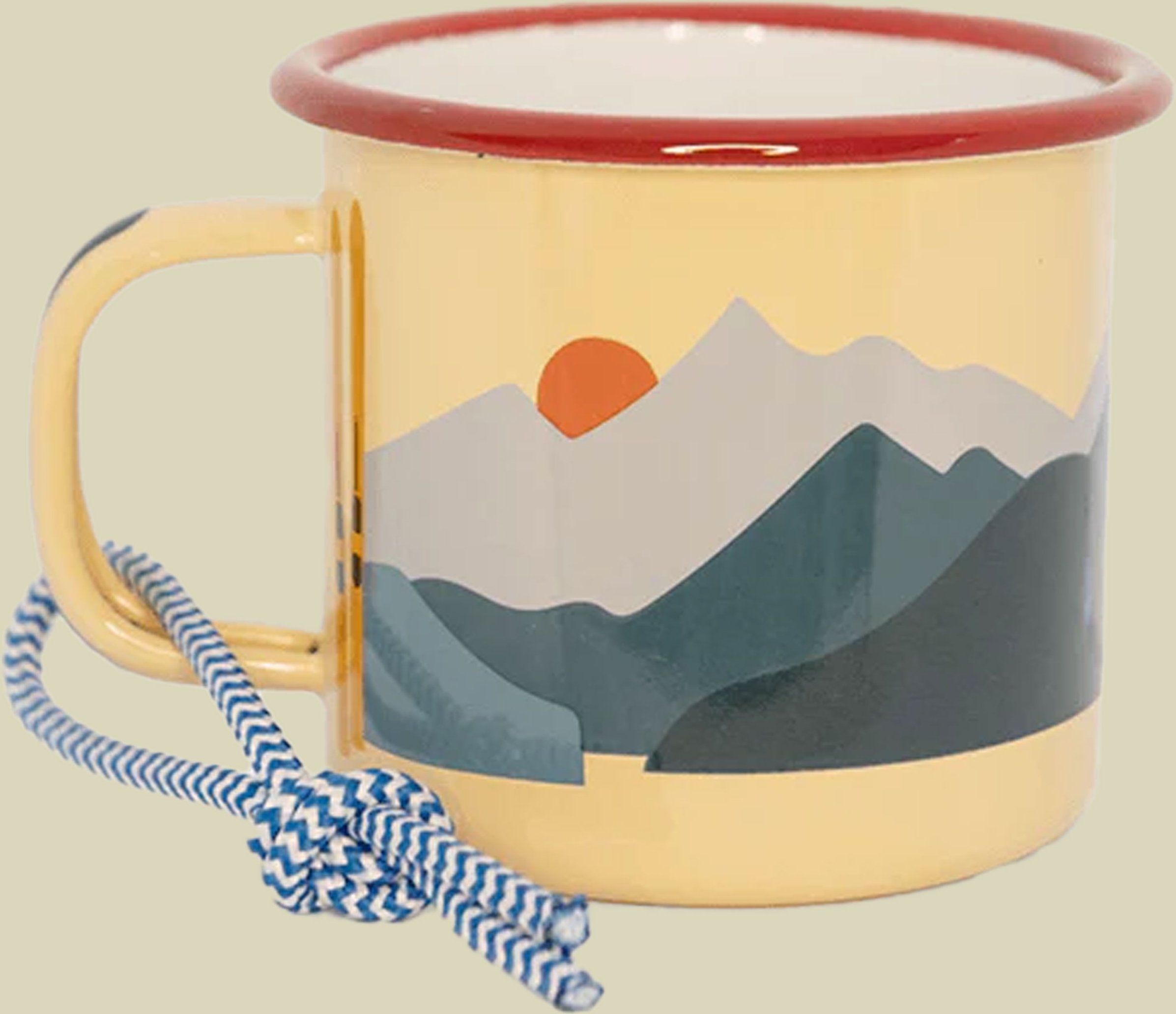 Emaille Becher berge 350 ml