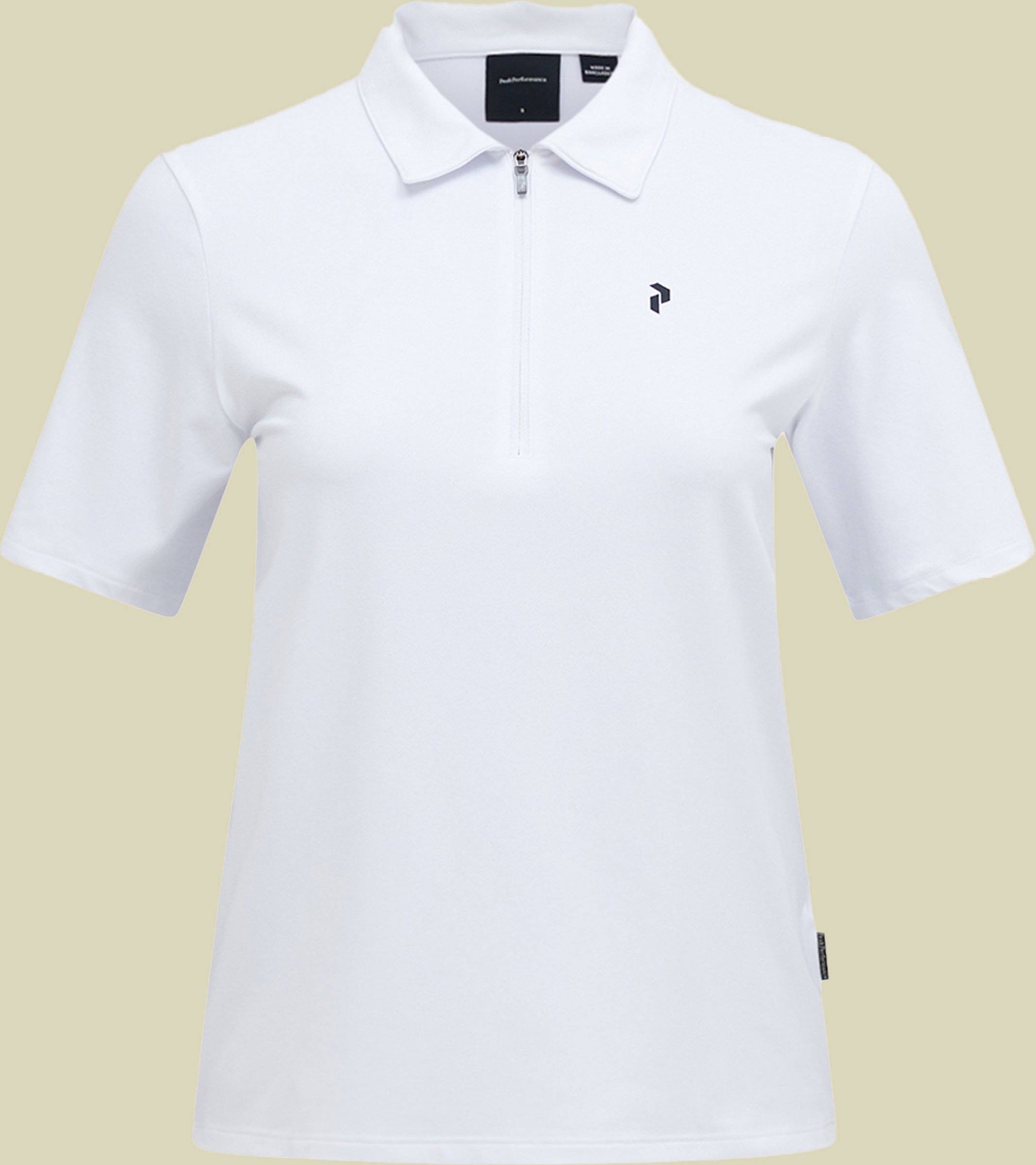 Comfort Zip Polo Women S weiß - white