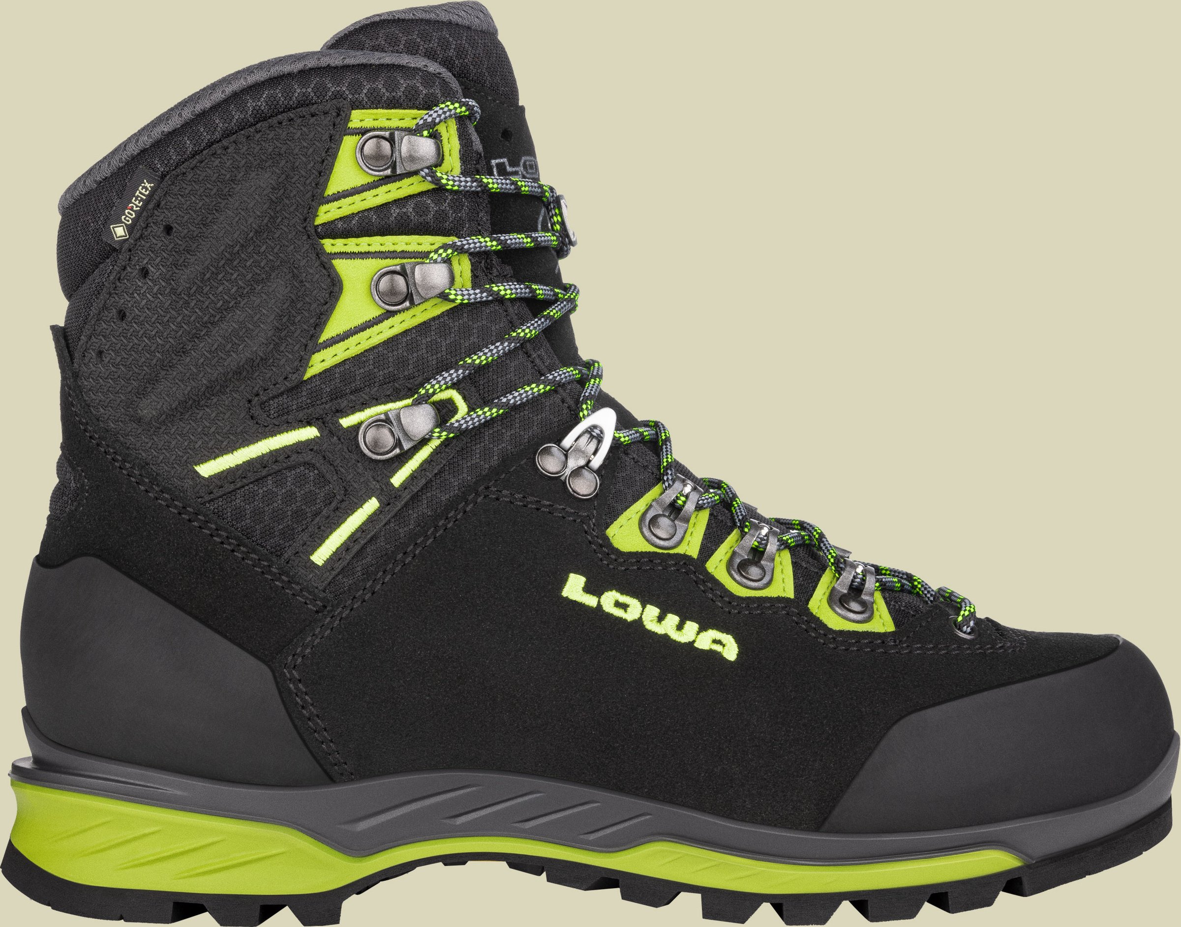 Ticam Evo GTX Wide Men Größe UK 11,5 Farbe schwarz/limone