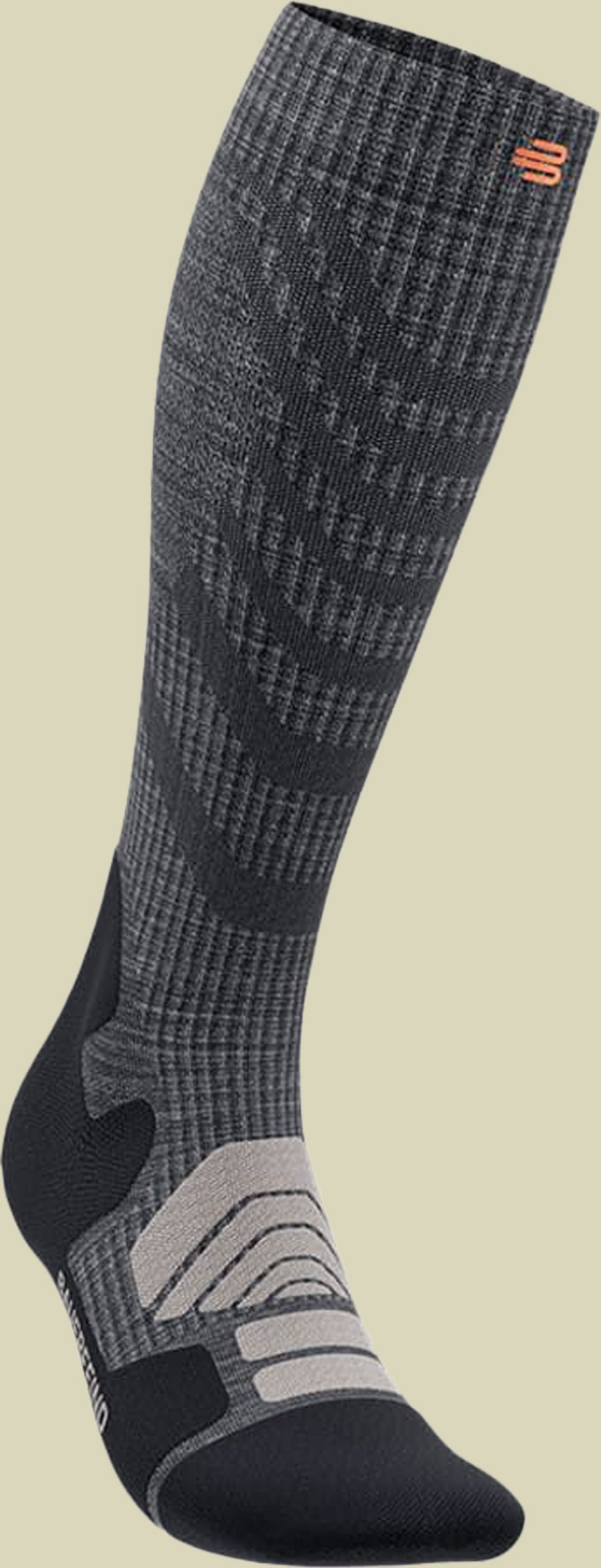 Outdoor Merino Compression Socks Men 42-45 M grau - lava grey