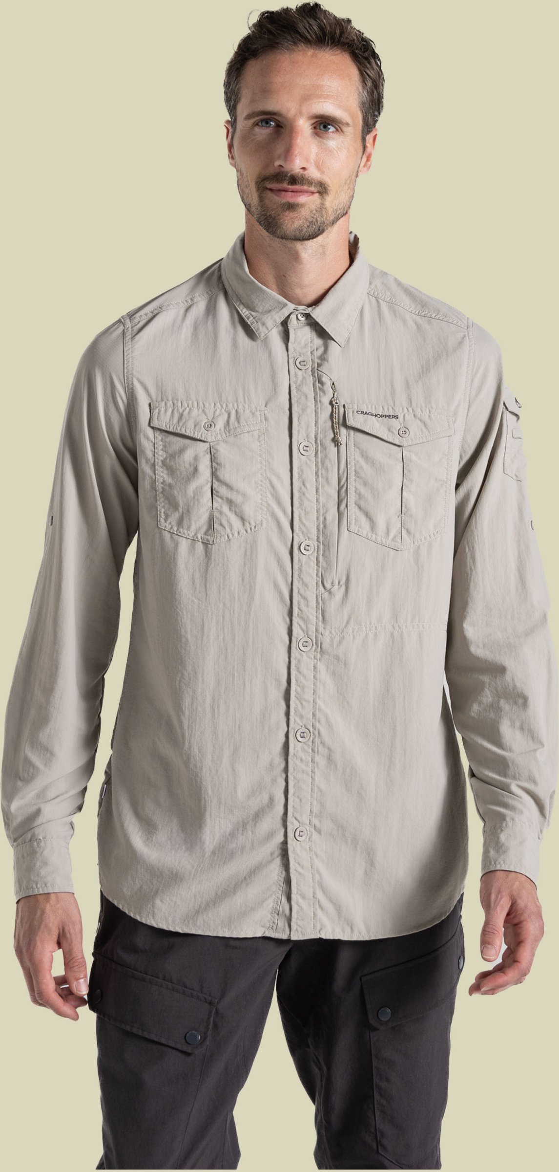 NosiLife Adventure Long Sleeved Shirt III Men XXXL beige - parchment