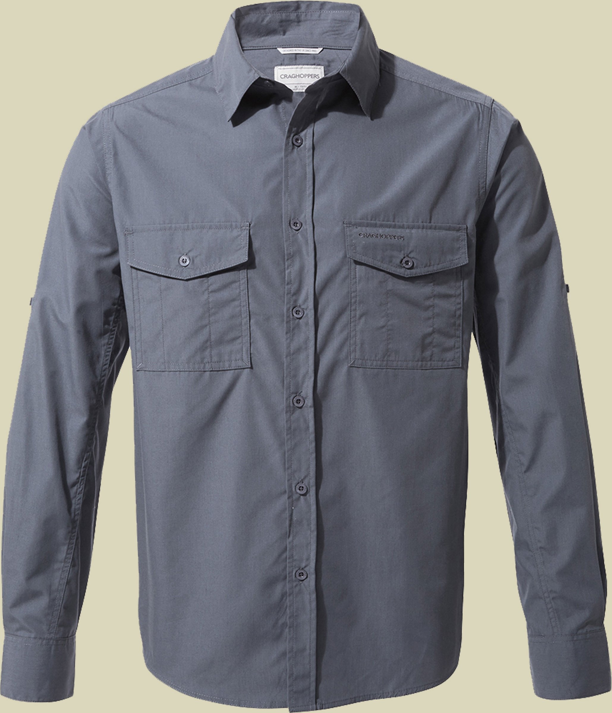 Kiwi Long Sleeved Shirt Men blau XL - ombre blue