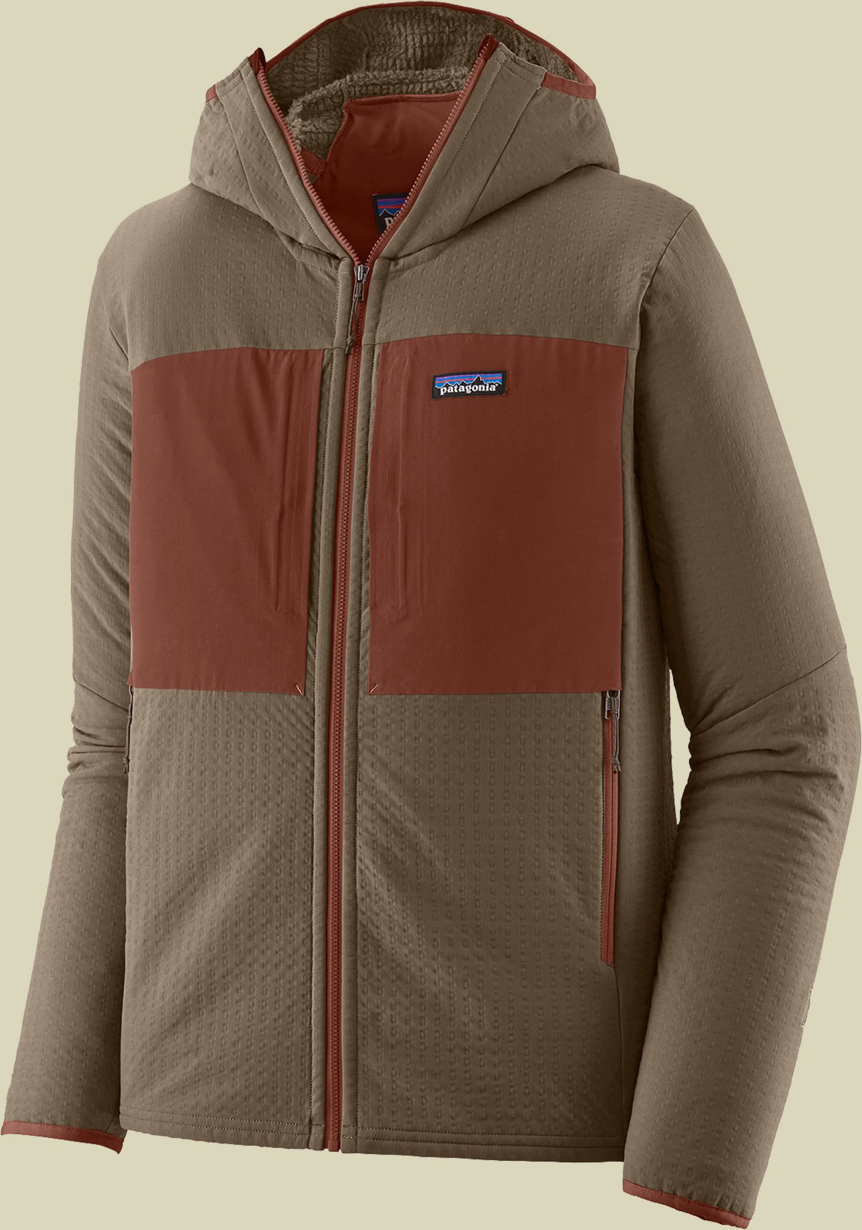 R2 TechFace Hoody Men braun M - marlow braun