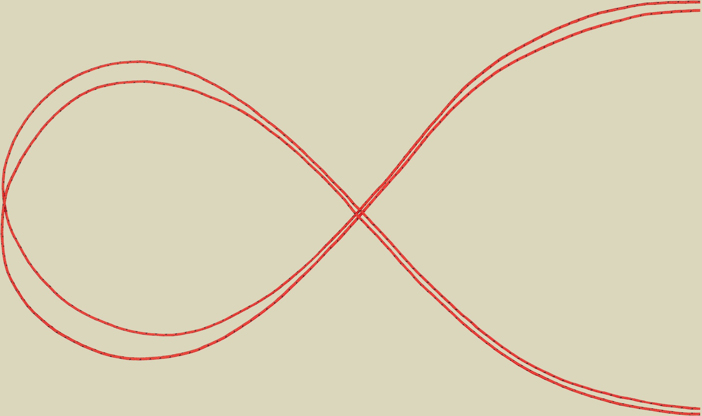 Hammer Cord rot 3 mm - Farbe red