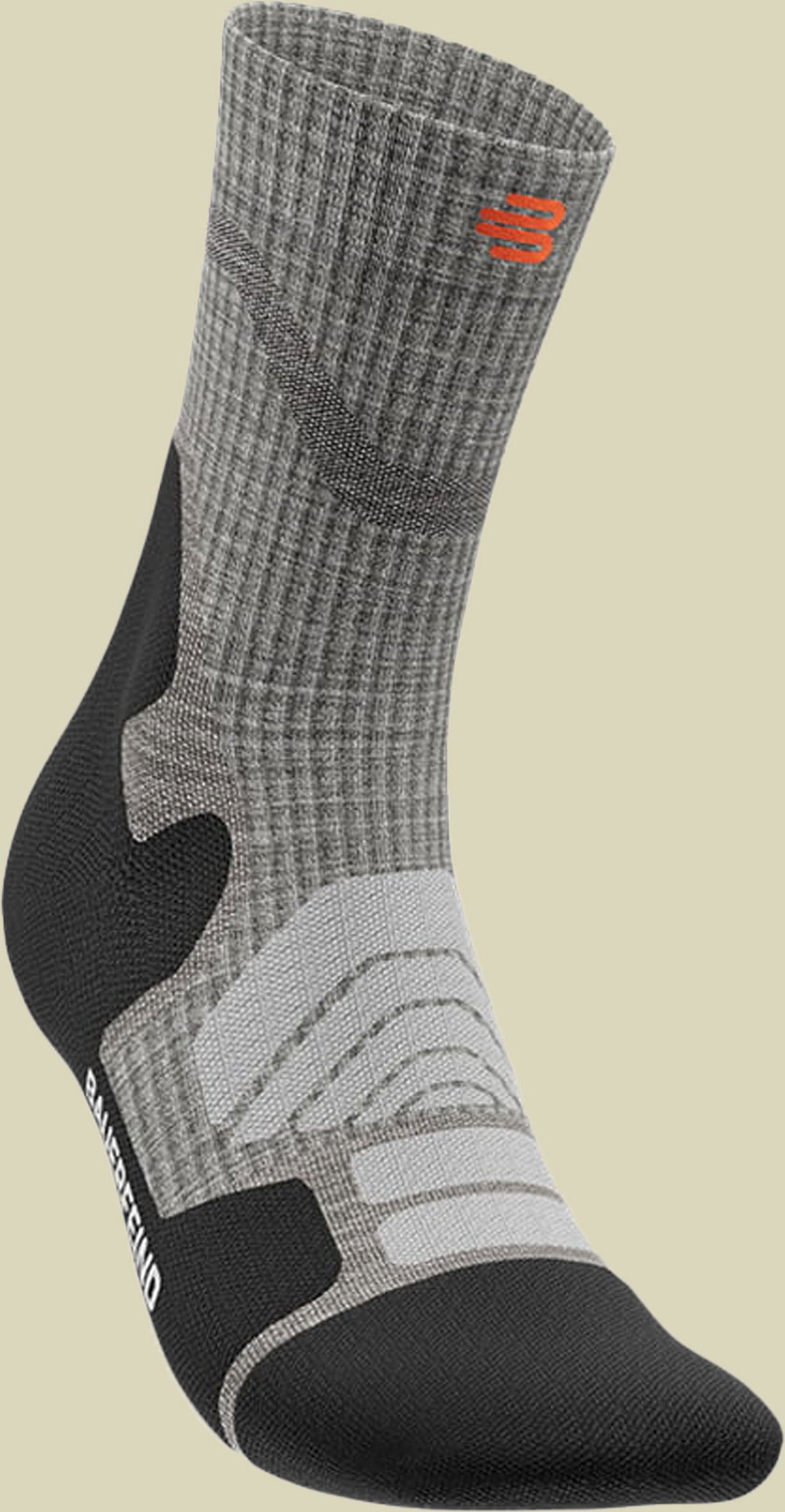 Outdoor Merino Mid Cut Socks Women 35-38 grau - stone grey
