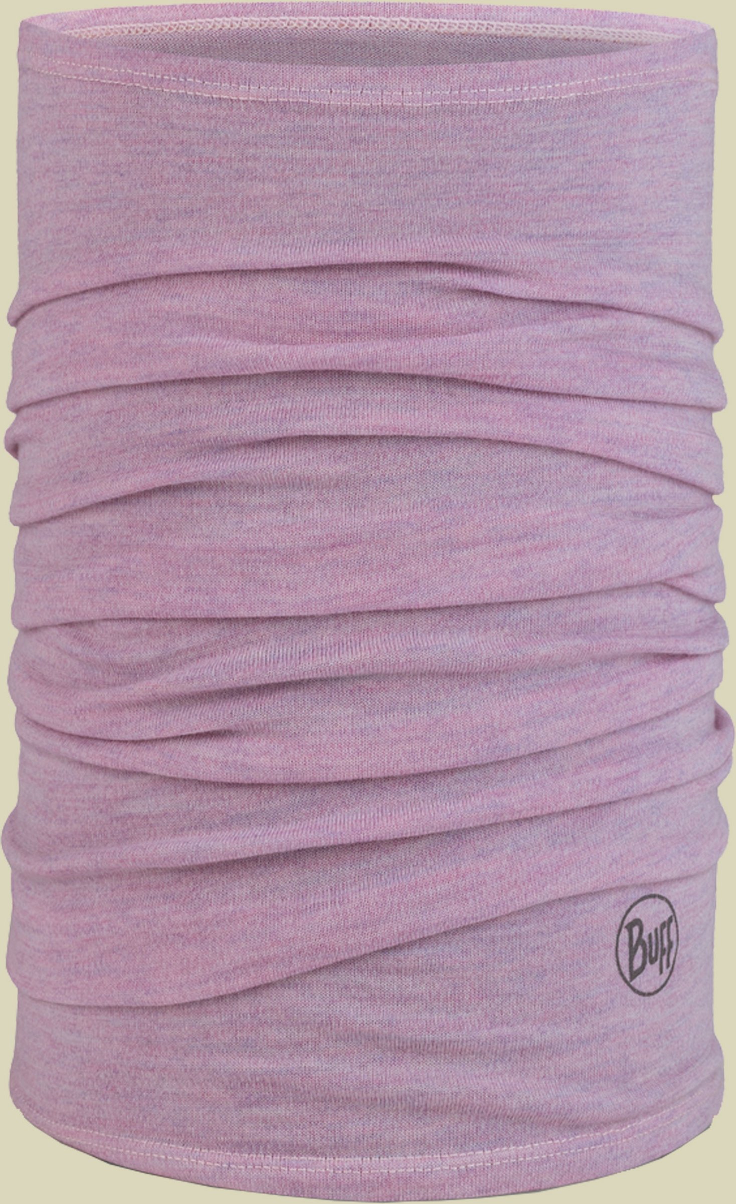 Midweight Merino Wool Neckwear rosa one size - melange lilac sand