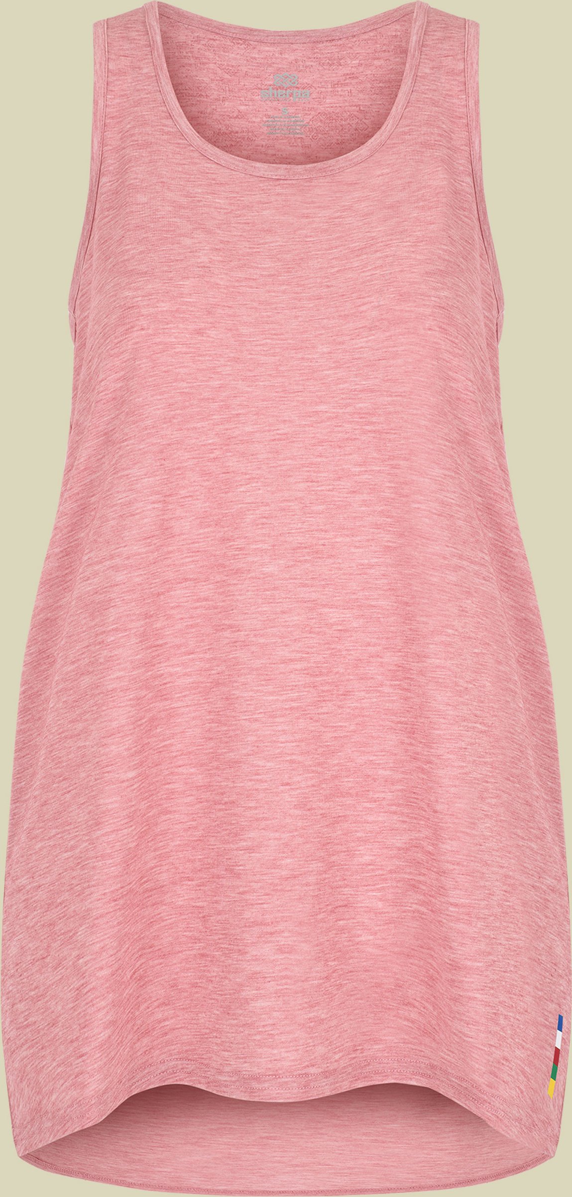 Asha Tank Women rosa L - Farbe mineral red texture