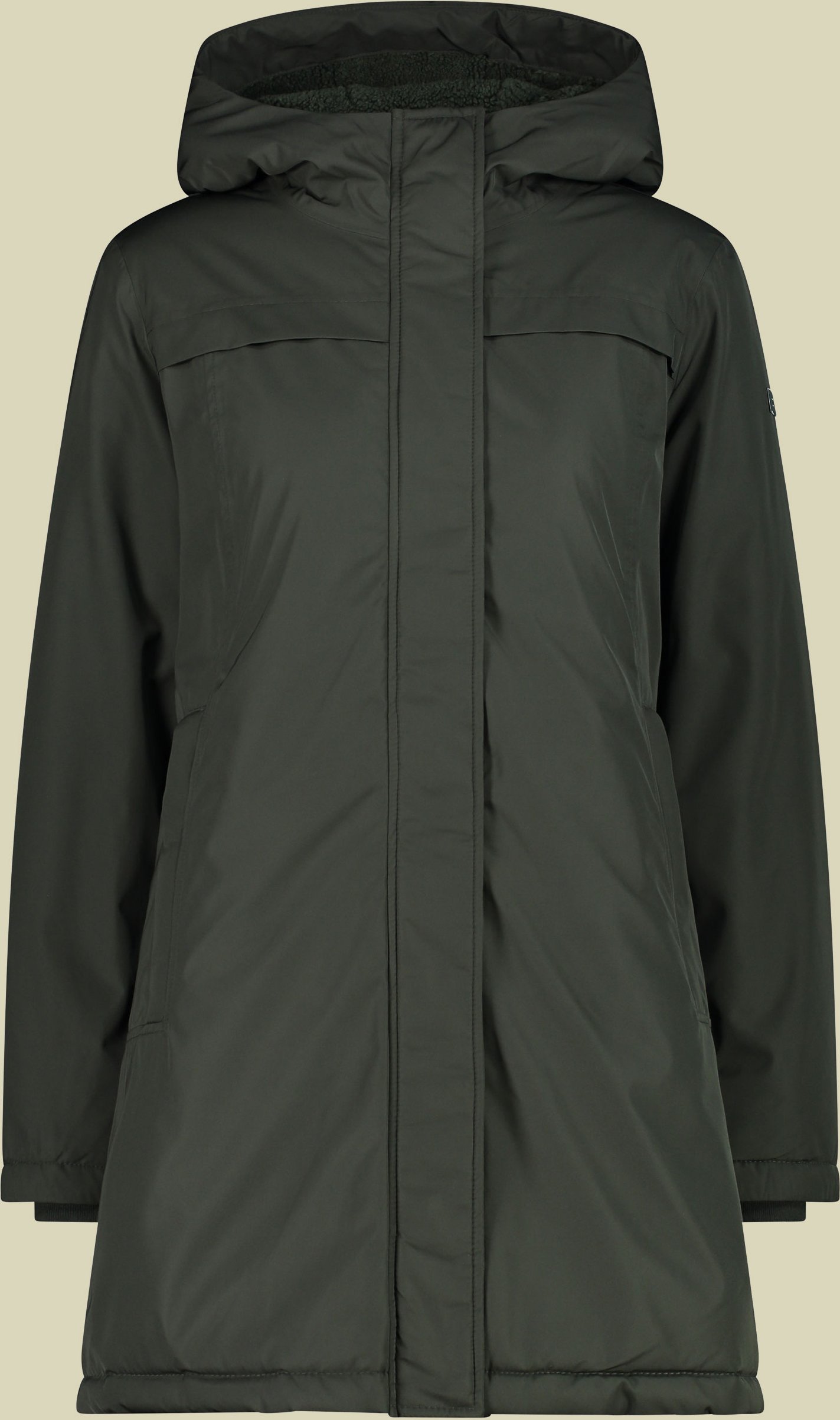 Thumbnail - Woman Parka Fix Hood 34 grün 2 - Farbe forest
