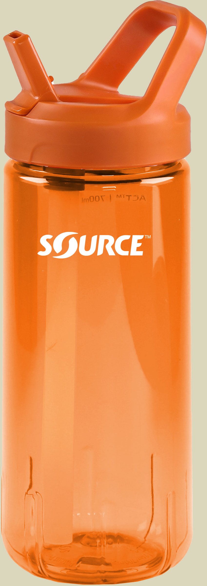 ACT Tritan single wall mit Trinkhalm 0,70 L orange - amber orange