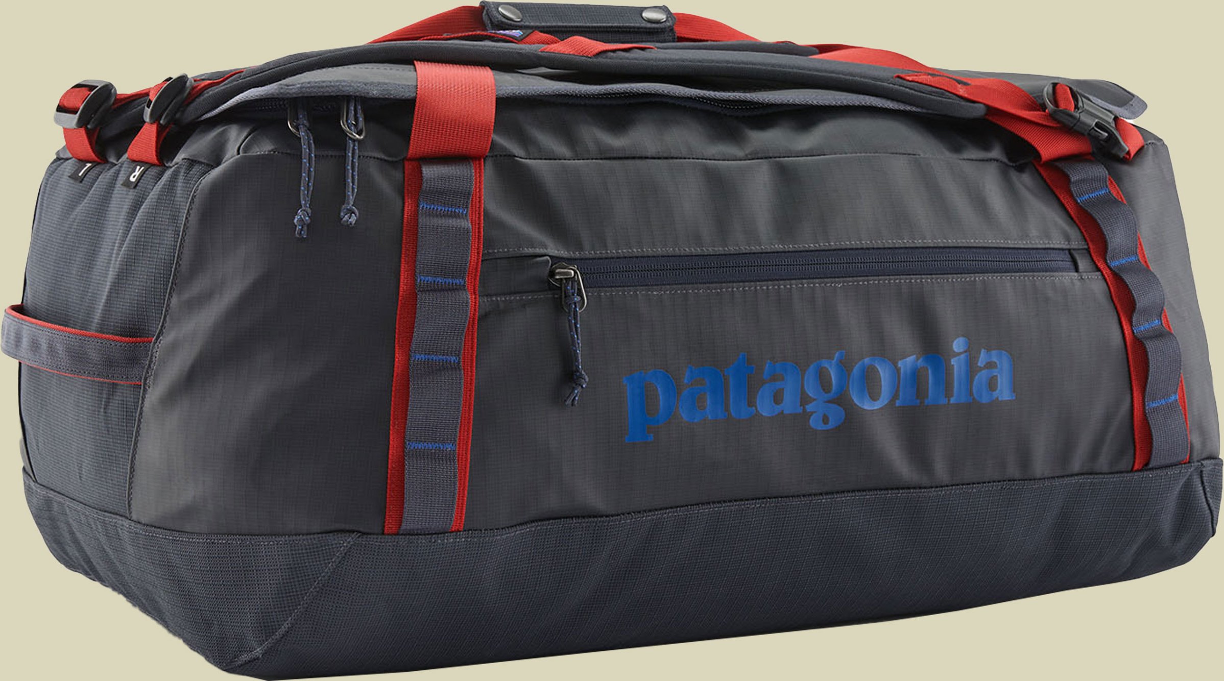 Black Hole Duffel 55L 55L blau II - smolder blue w/amanita red