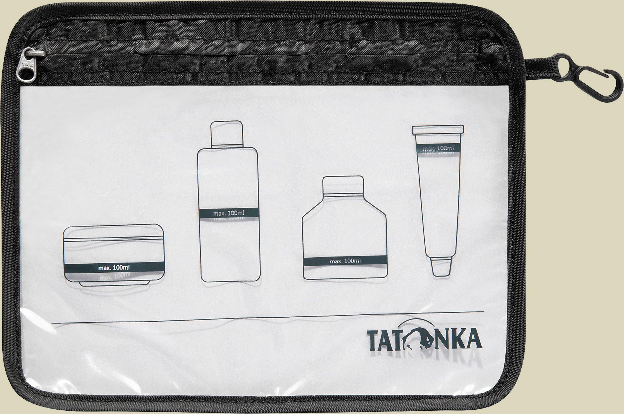 Zip Flight Bag A5 schwarz - black