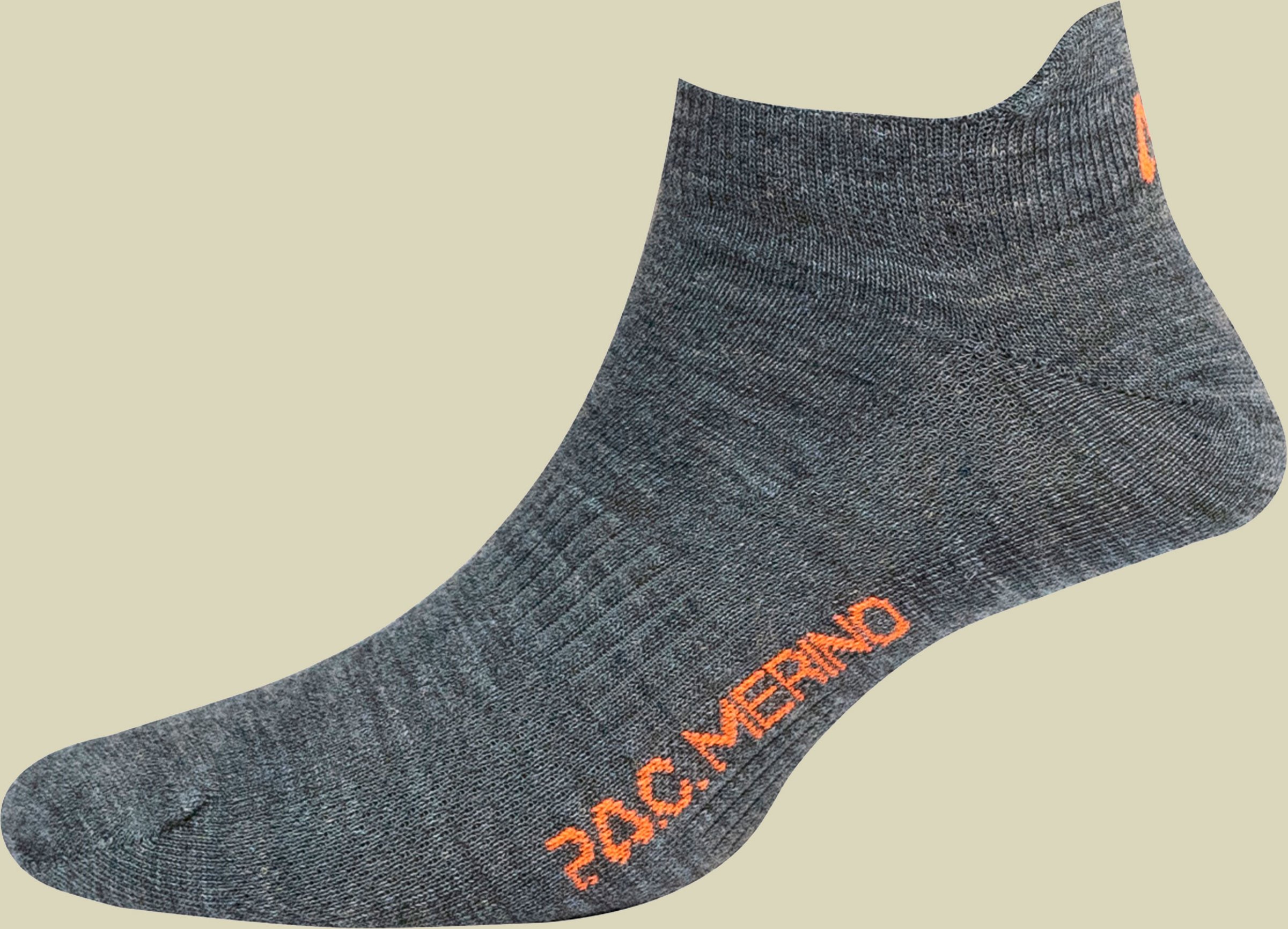 P.A.C. SP Merino Quarter Unisex 35-38 grau - grey melange