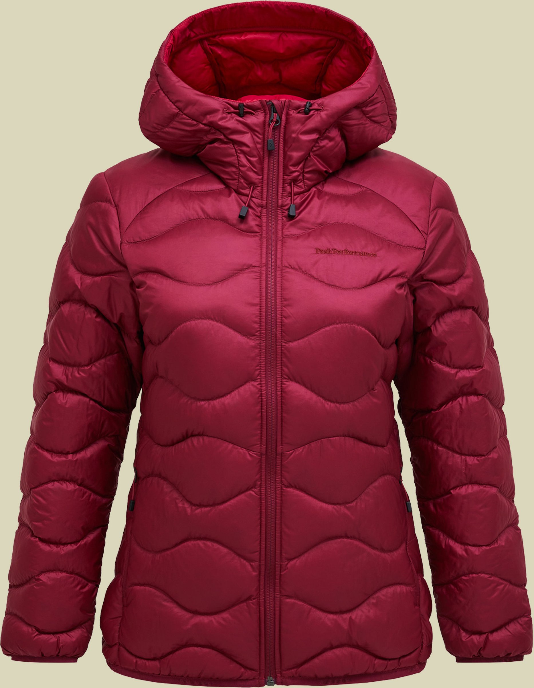 Helium Down Hood Jacket Women rot L - vertical zenit