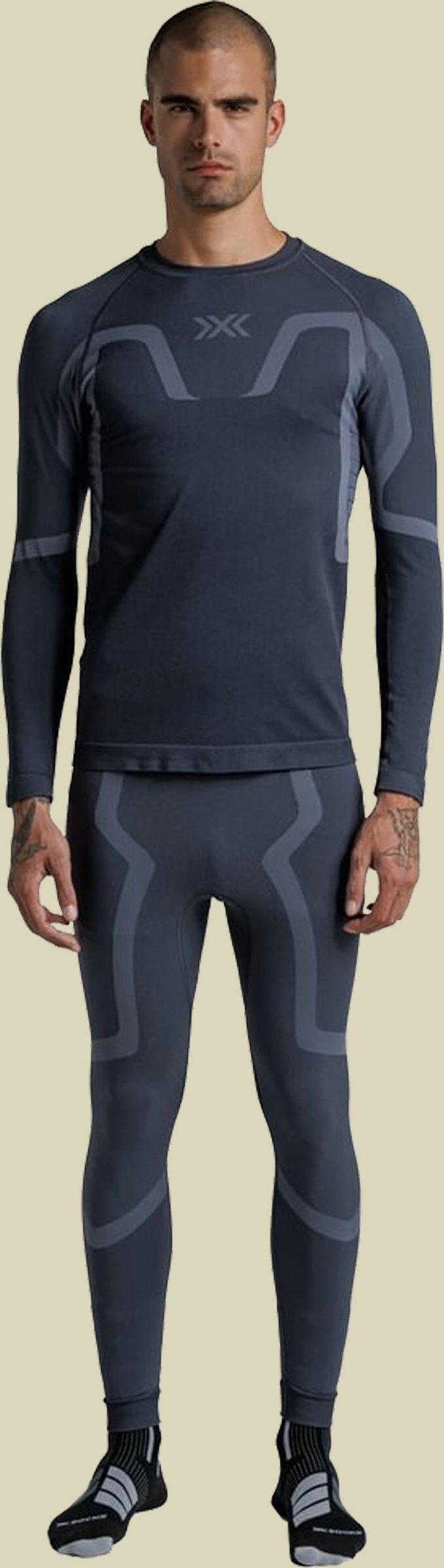 X-Bionic X-Ential Baselayer LS Men M grau - anthracite