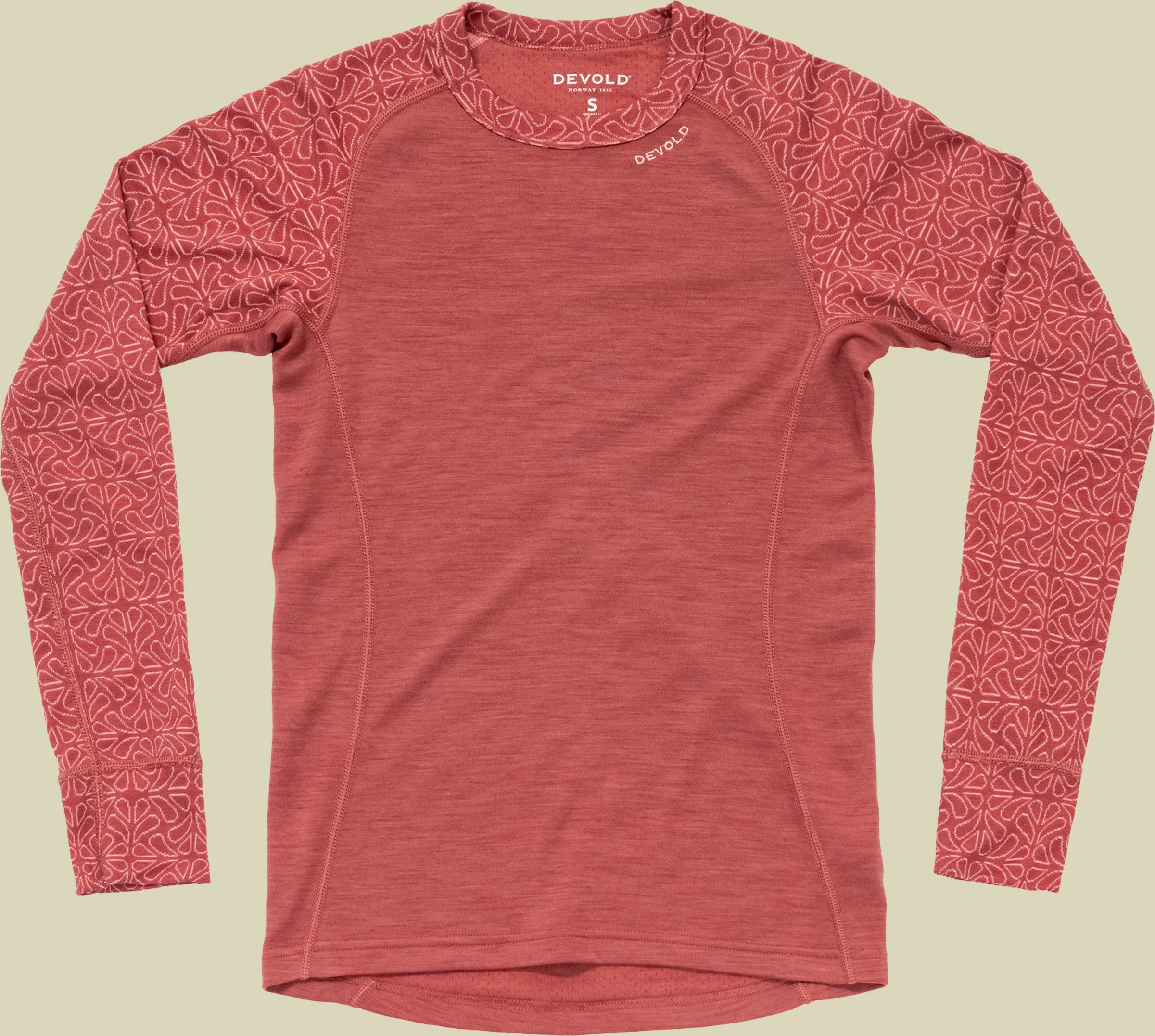 Duo Active Merino 205 Shirt Woman rot XL - marsala
