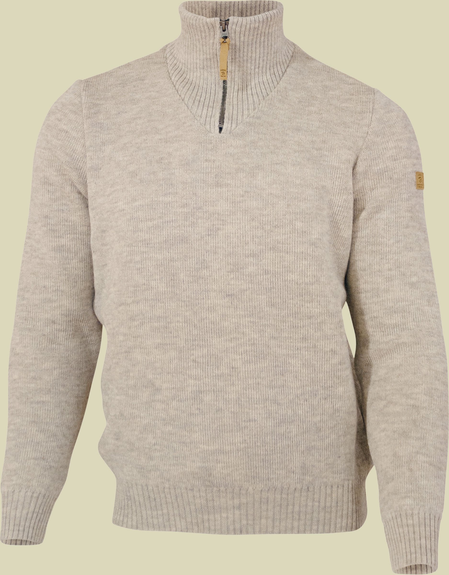 Thumbnail - NLS Elm Half Zip Men weiß M - birch